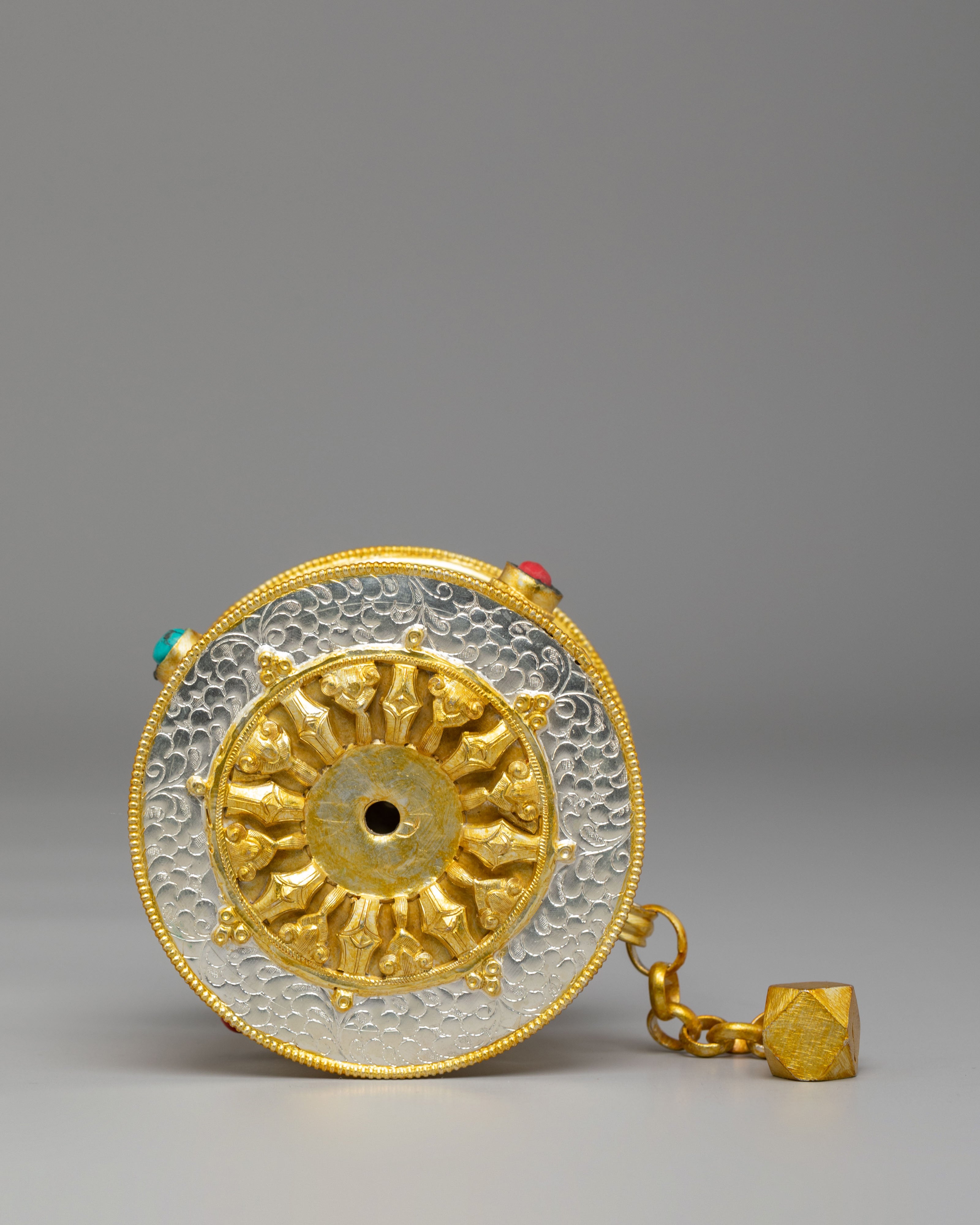 Tibetan Altar Prayer Wheel | Perfect for Your Spiritual Practice