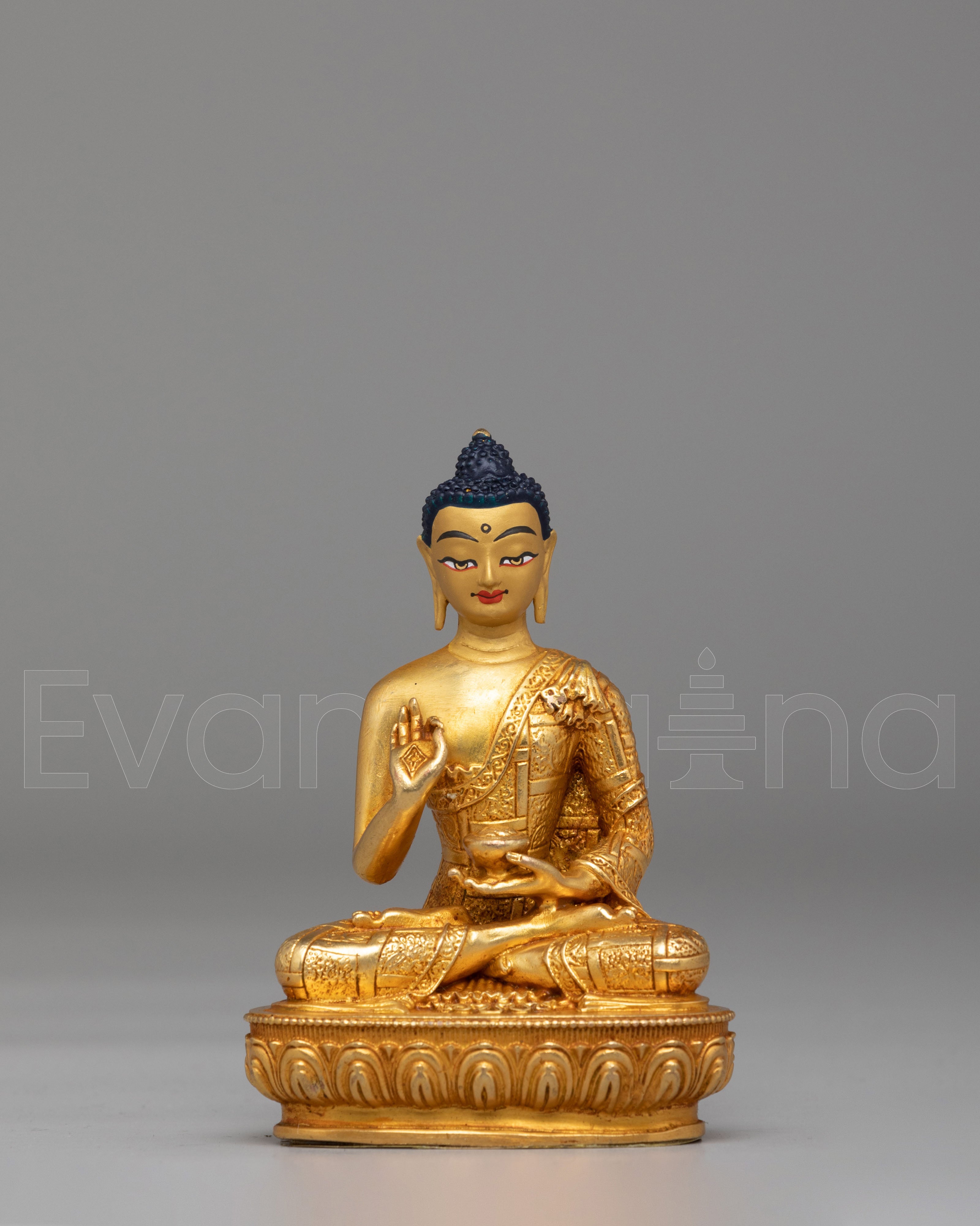 Handcrafted Tibetan Amogasiddhi Buddha Statue