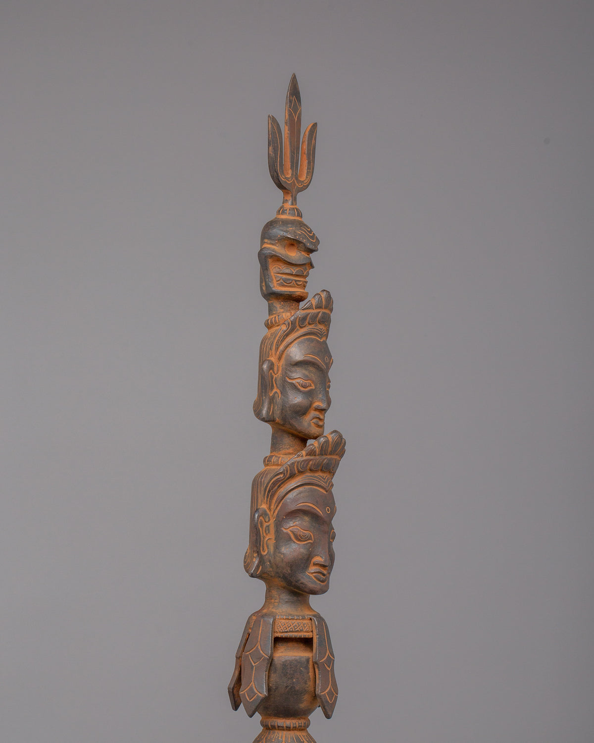 Traditional Khatvanga Ritual Instrument | Sacred Tool for Spiritual Ceremonies