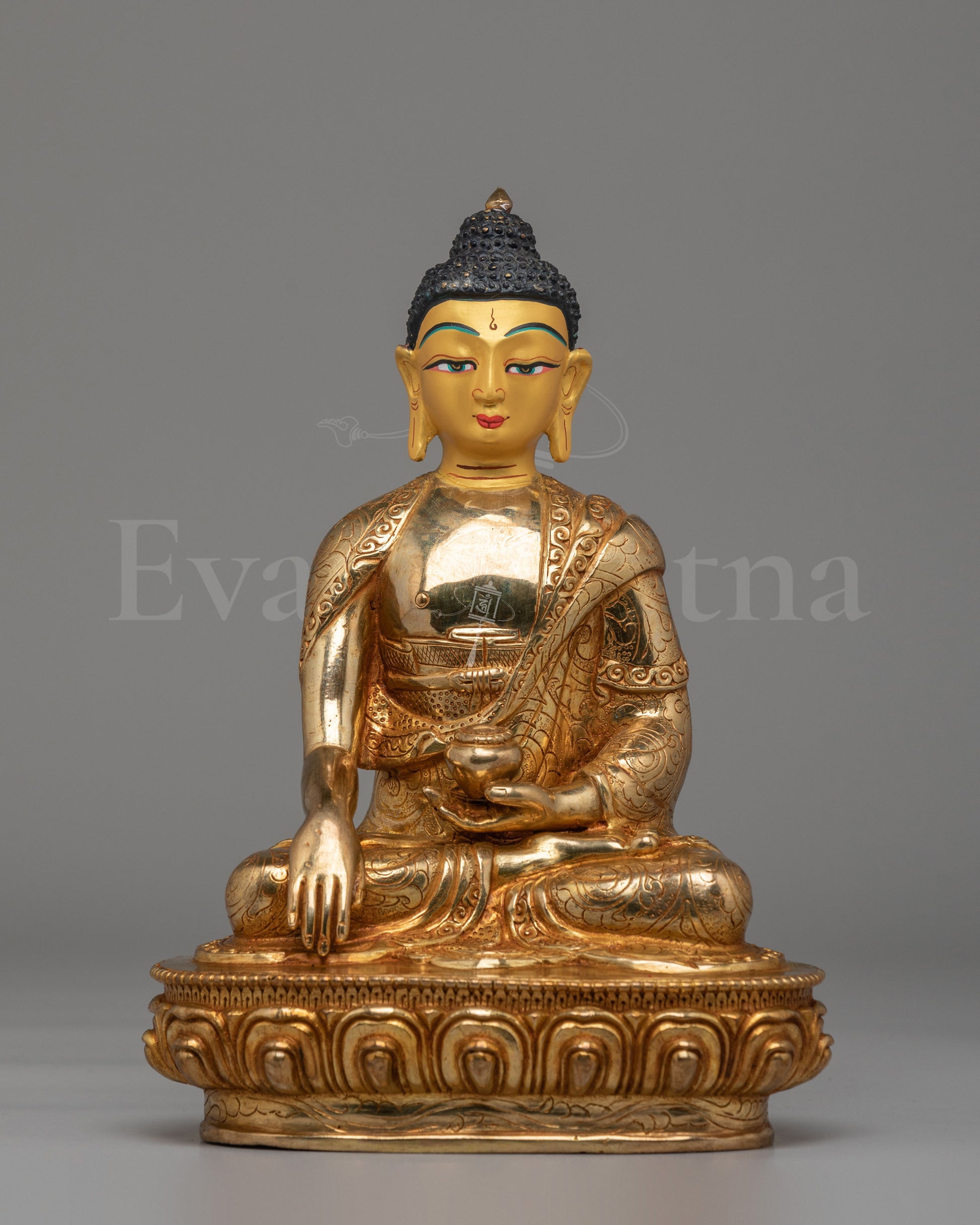 24K Gold Shakyamuni Buddha Statue 