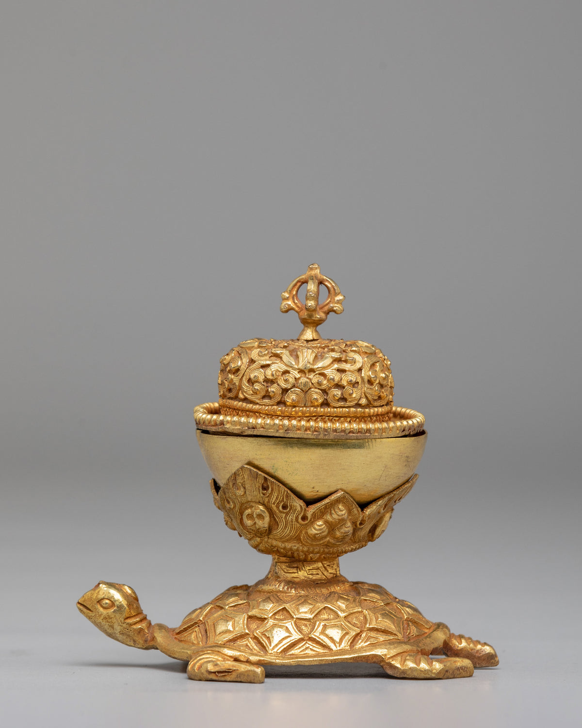 Traditional Tibetan Kapala Offering Set | Ritual Offering Bowl for Meditation
