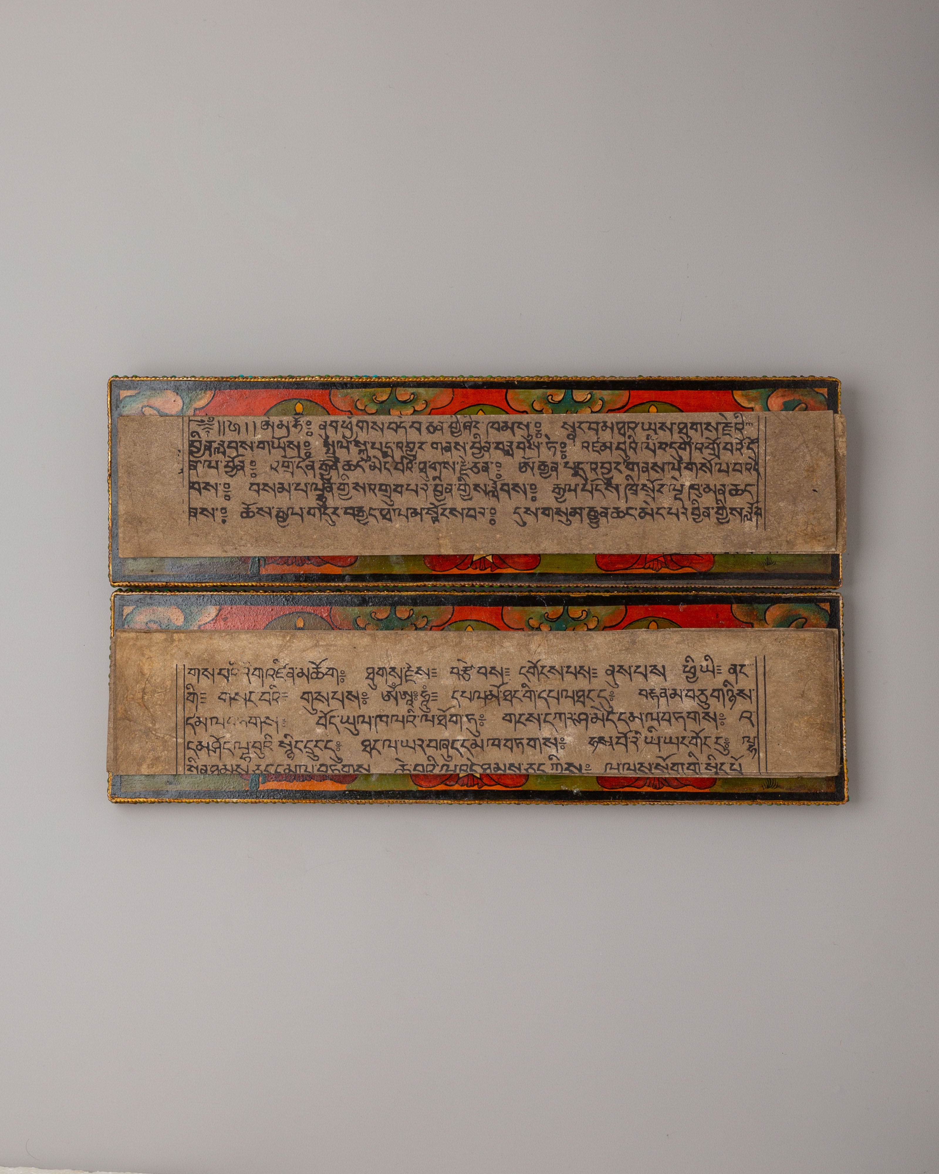 Five Dhyani Buddha Book | Tibetan Buddhist Manuscript