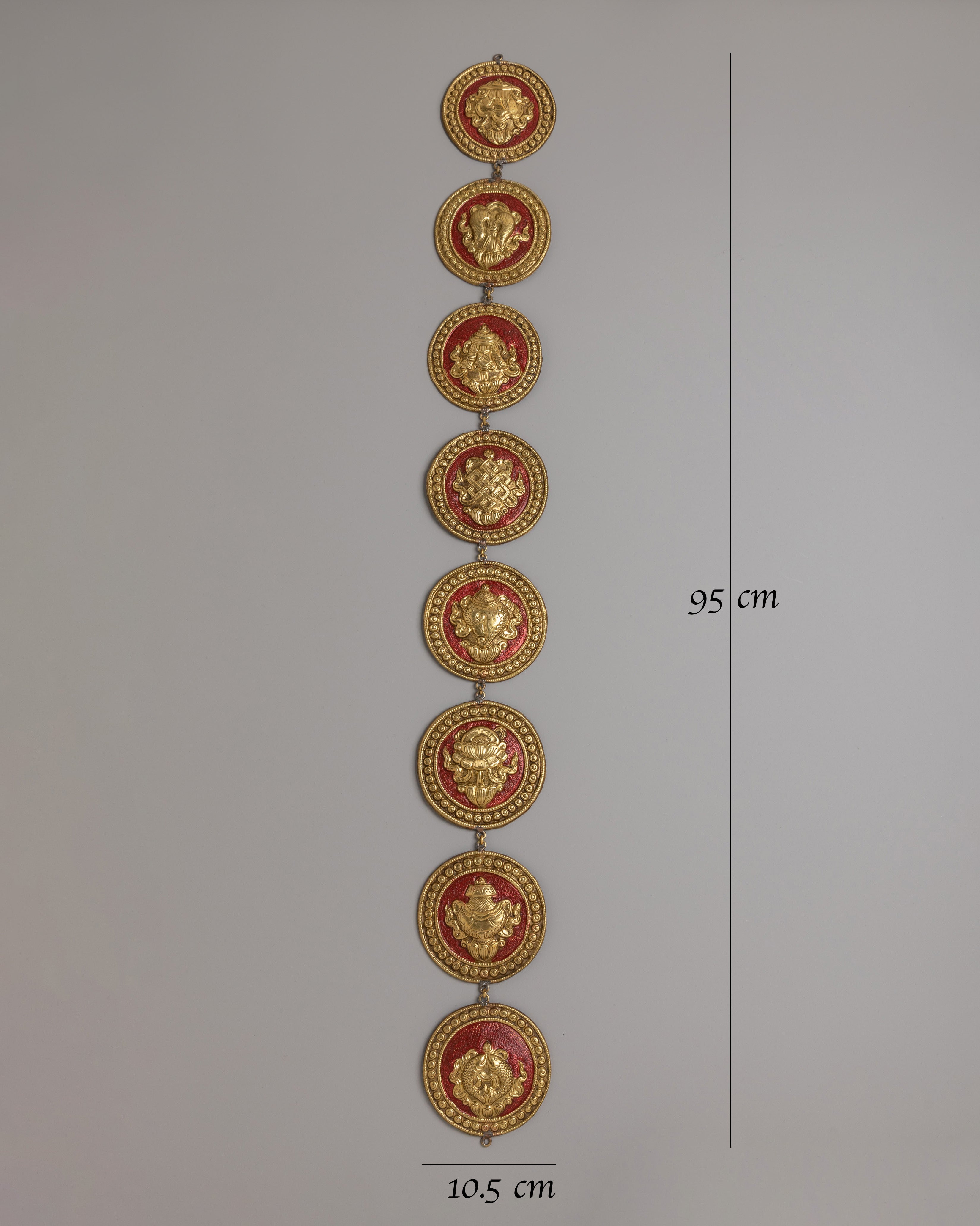 Decorative Auspicious Symbols Wall Hanging | Ashtamangala Wall Hanging