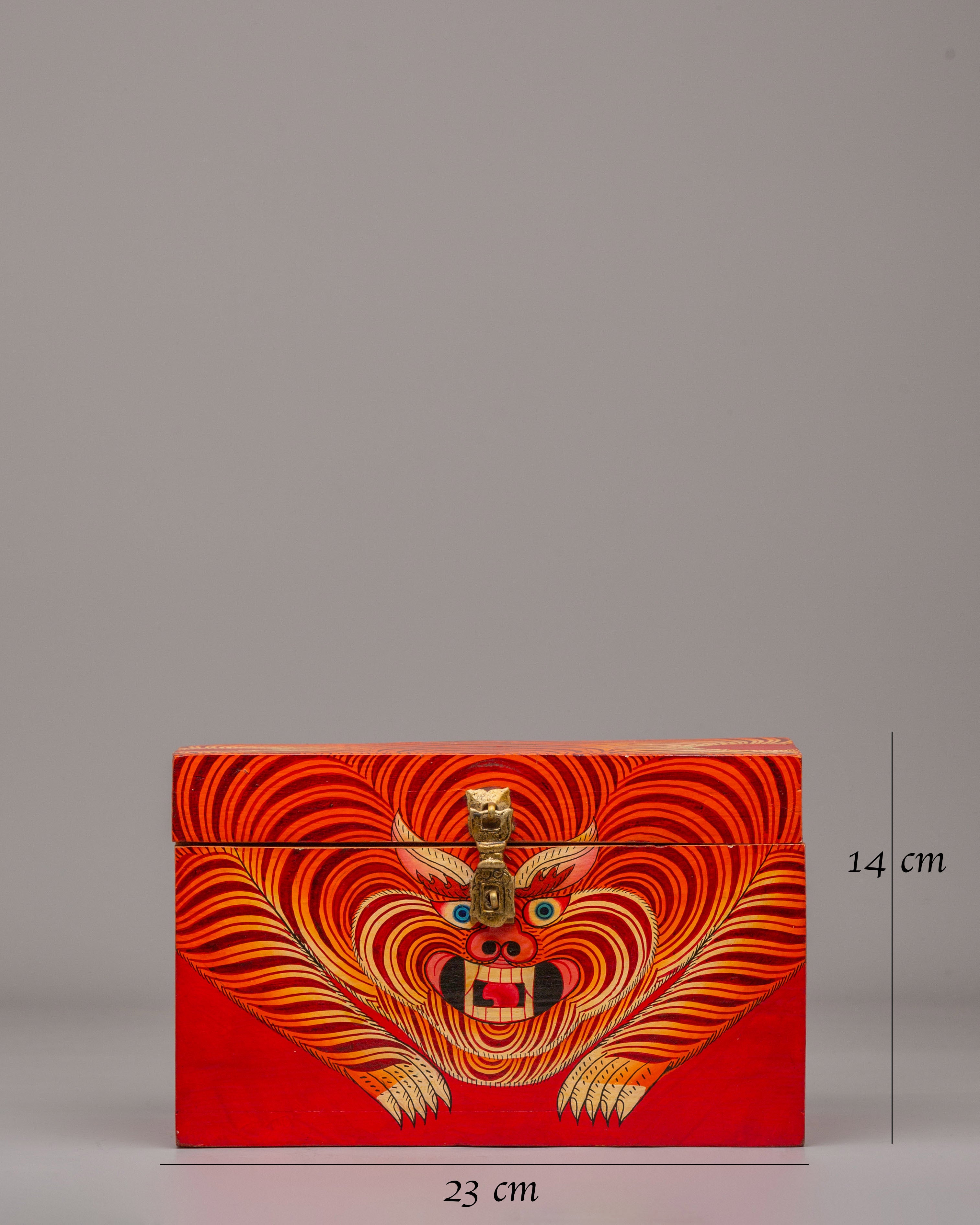 Decorative Himalayan Wooden Box | Handcrafted Wooden Treasure Box