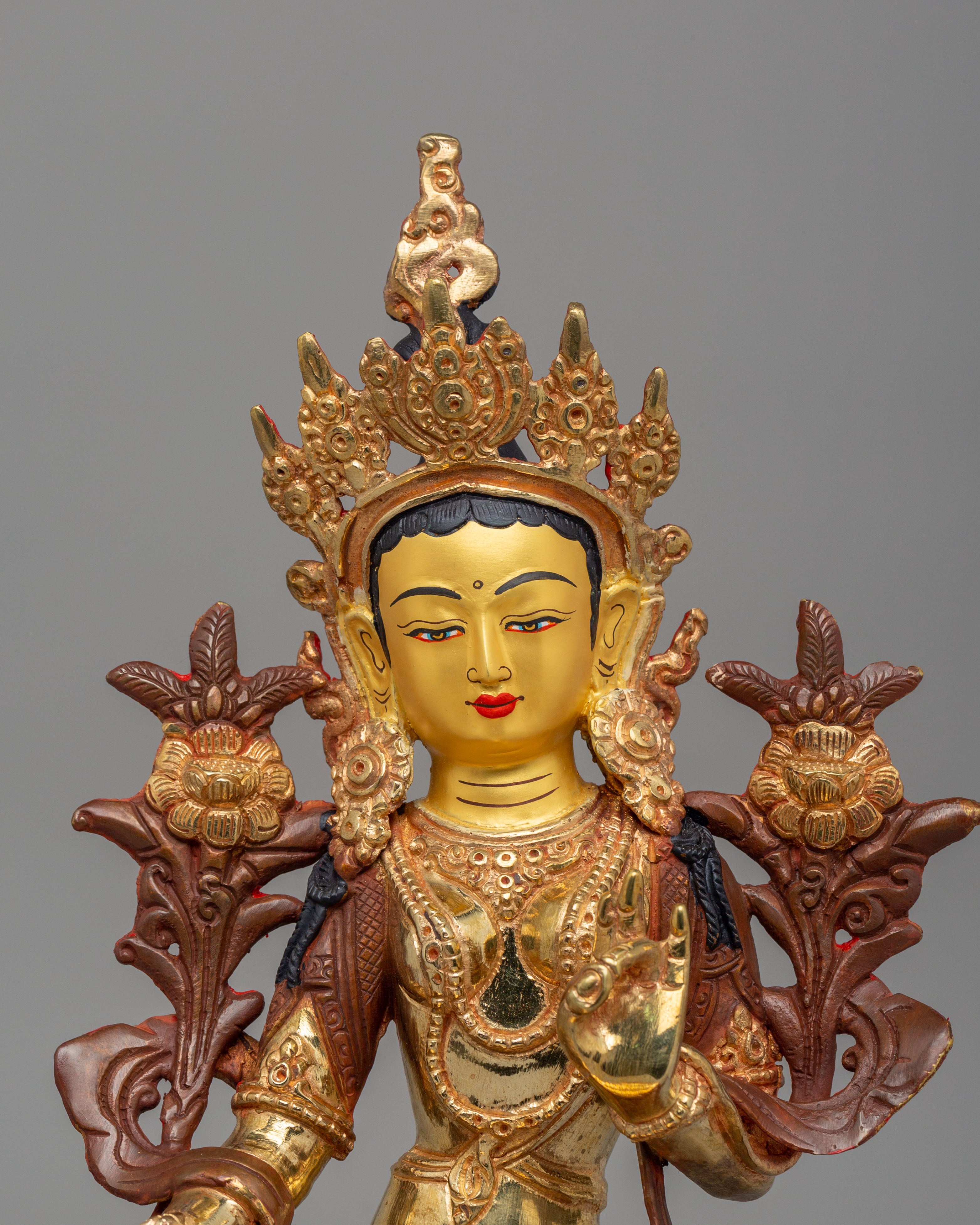 Himalayan Green Tara Goddess Sculpture | A Divine Artwork for Spiritual Harmony