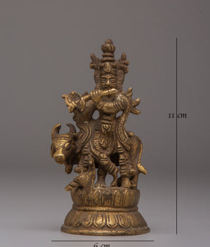 Brass Statue of Krishna | Symbol of Divine Love