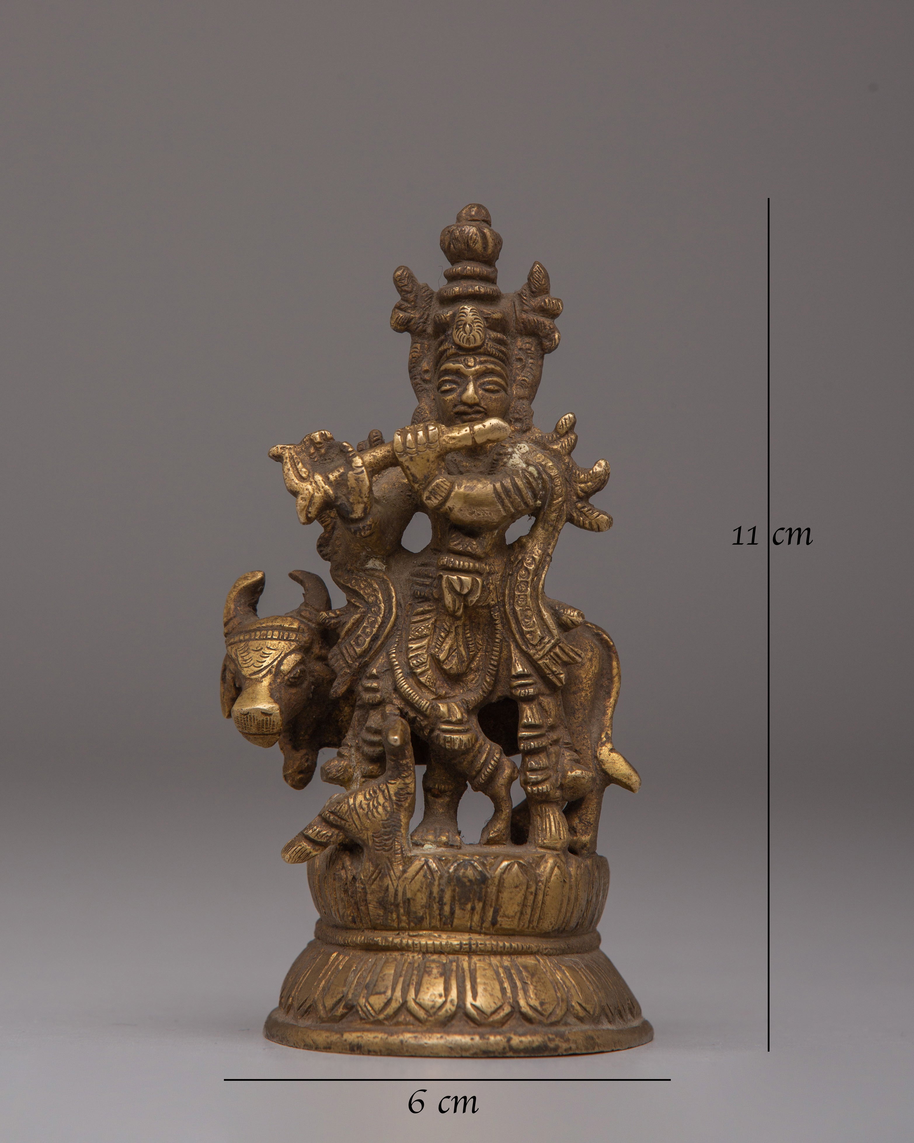 Brass Statue of Krishna | Symbol of Divine Love