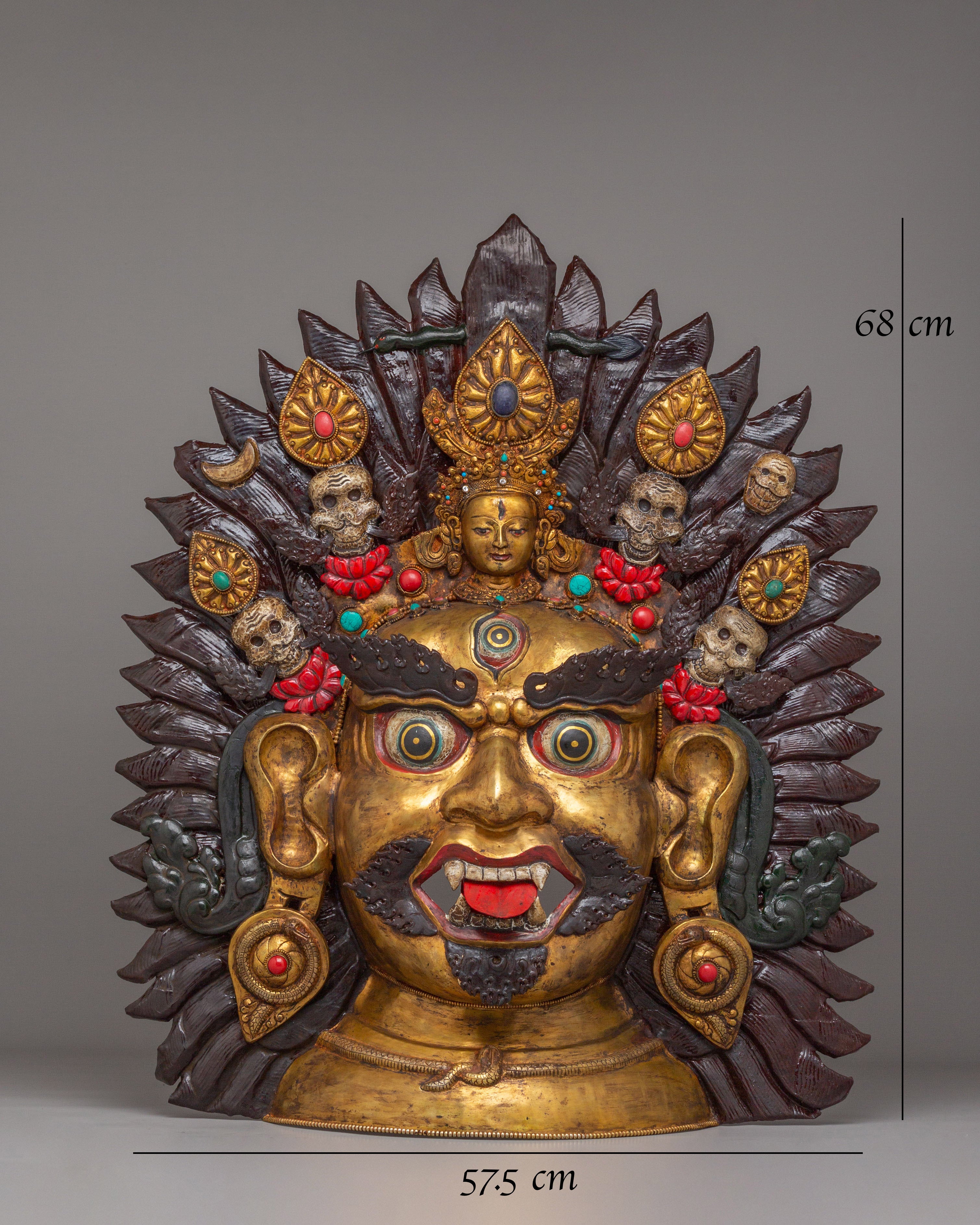 Sacred Mahakala Wall Hanging | Tibetan Wrathful Deity
