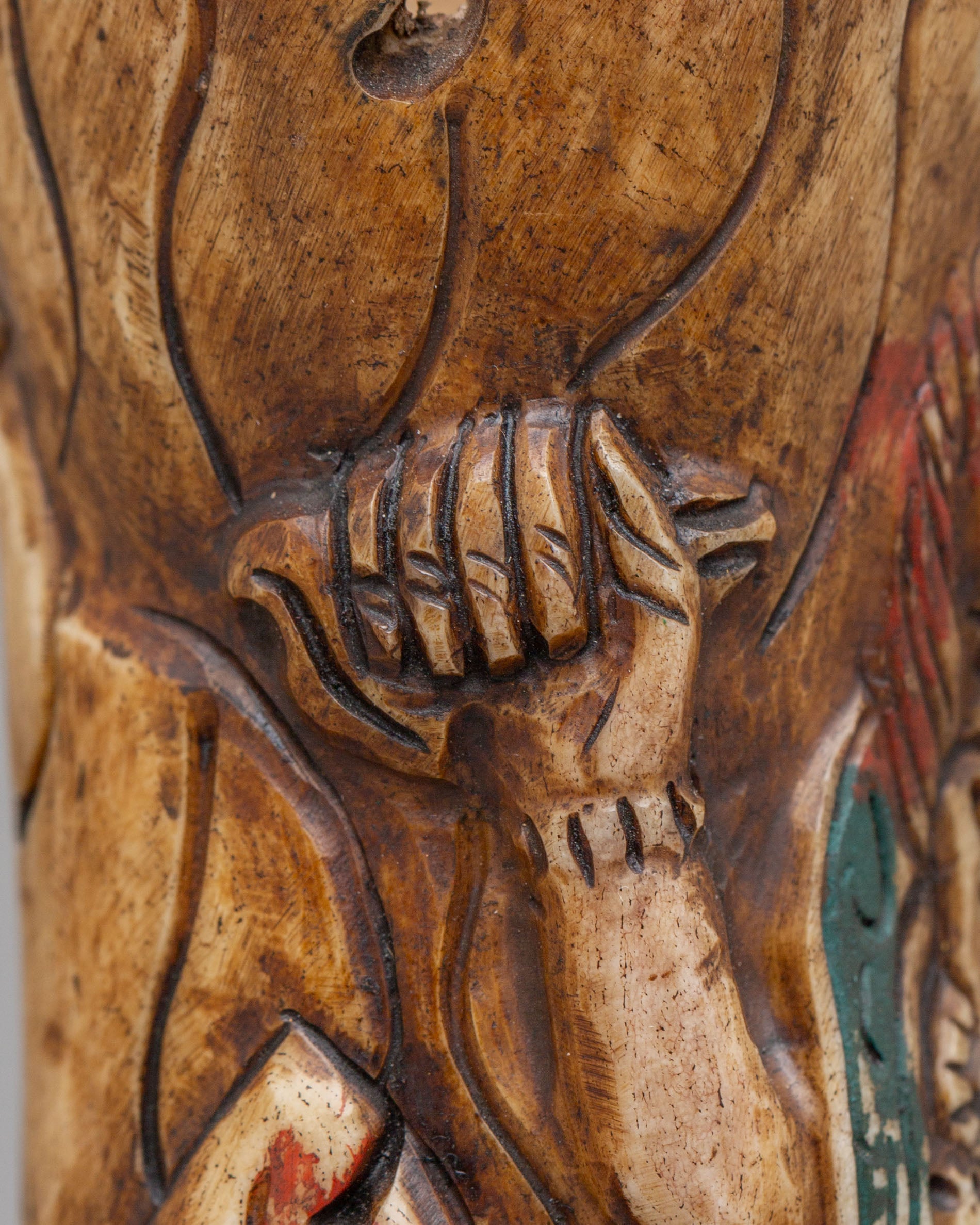 Handcrafted Mahakala Bone | Tibetan Protector Deity