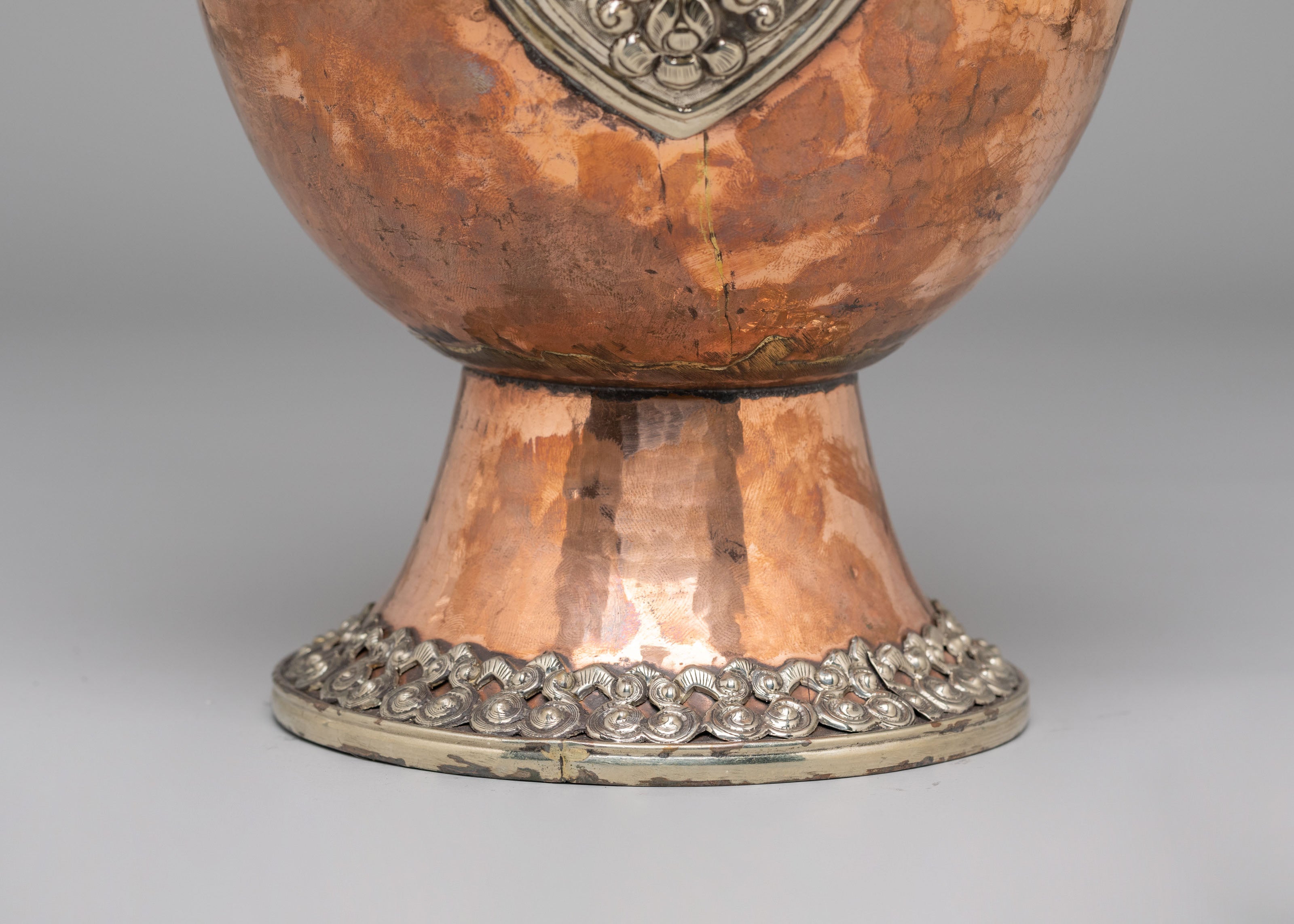 Himalayan Sacred Tea Pot Set | Handcrafted Copper and White Metal Vessels