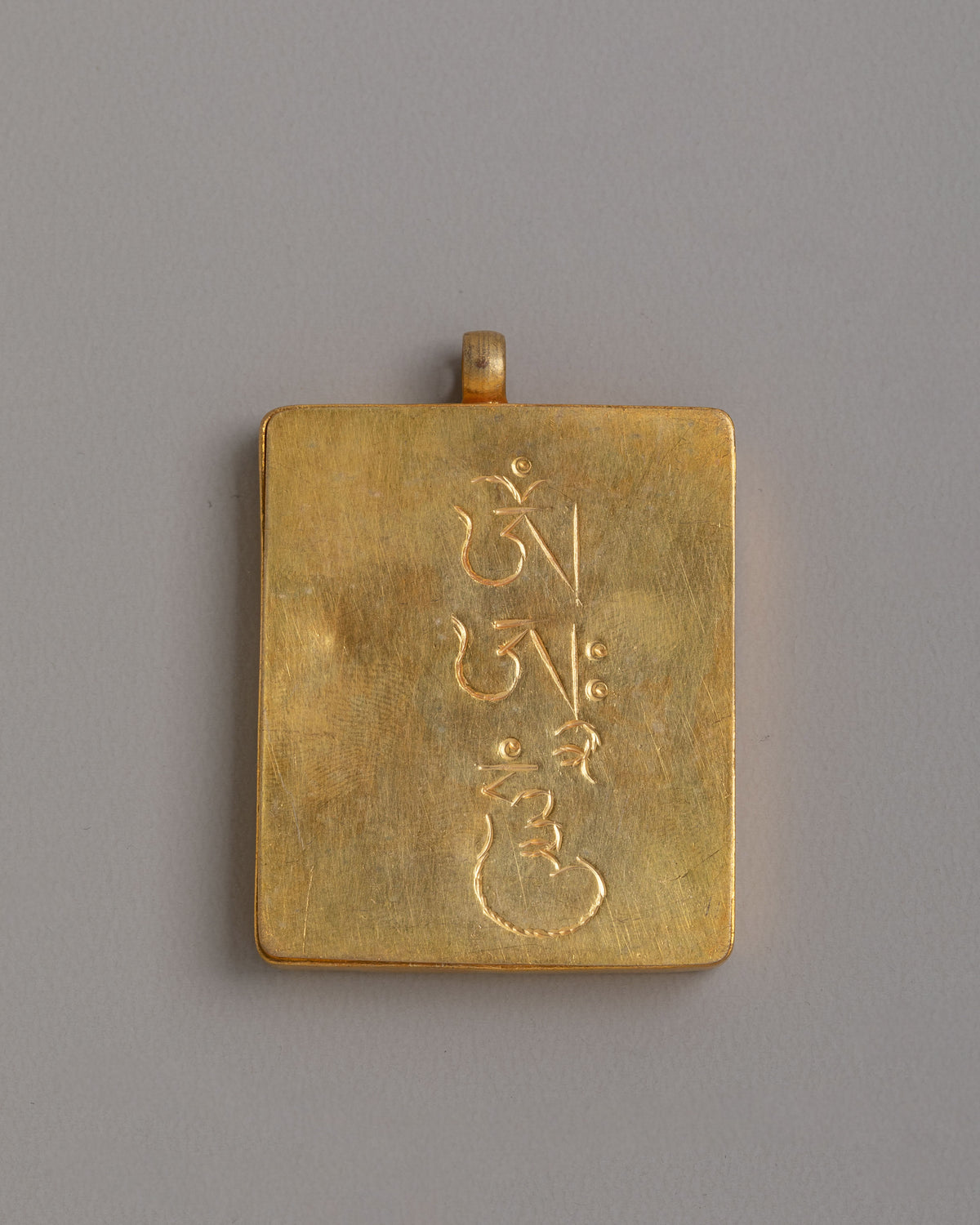 Traditional Dzambhala Locket | Hand Painted Buddhist Thangka Pendant