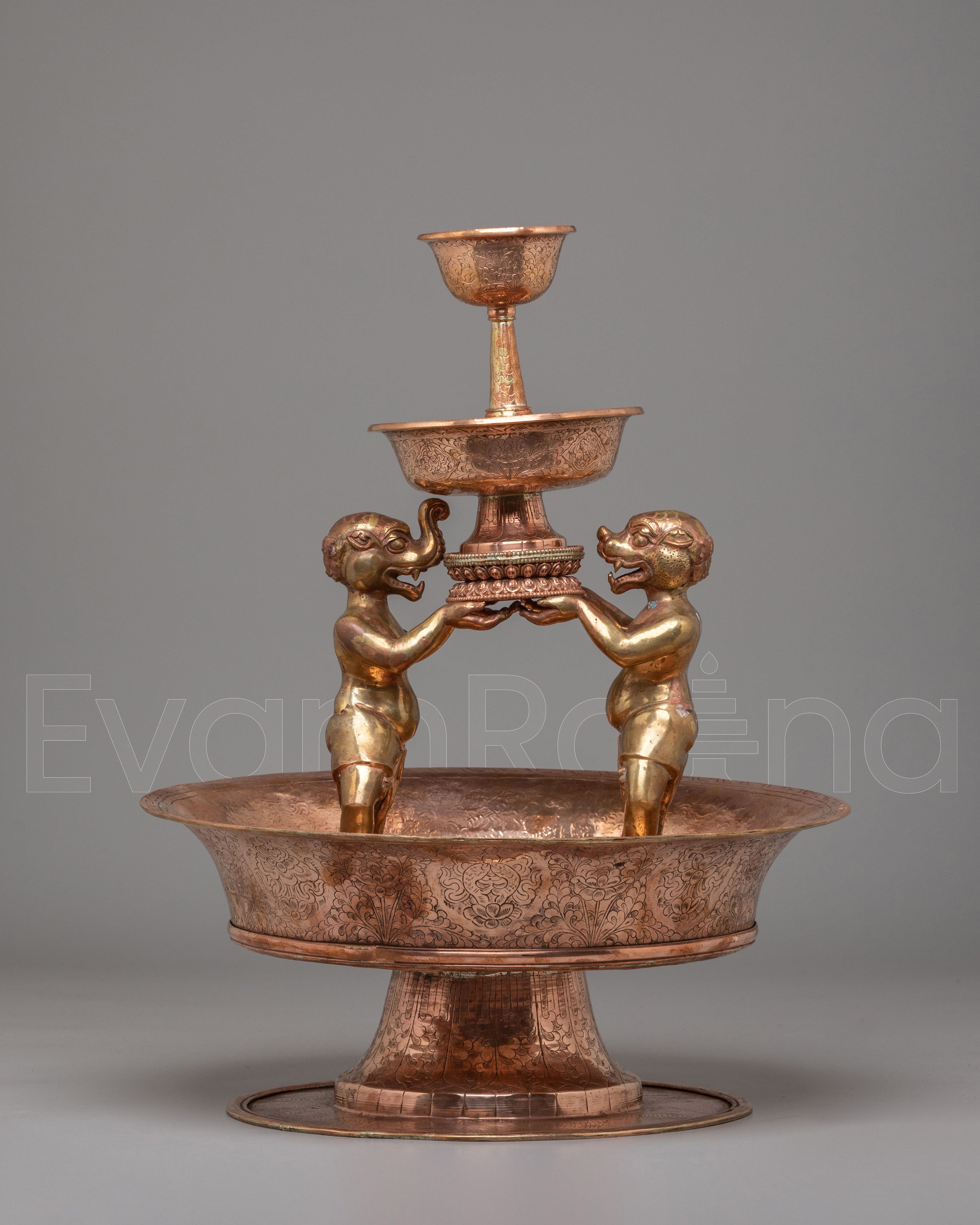 Handcrafted Tibetan Ritual Serkyem Set 
