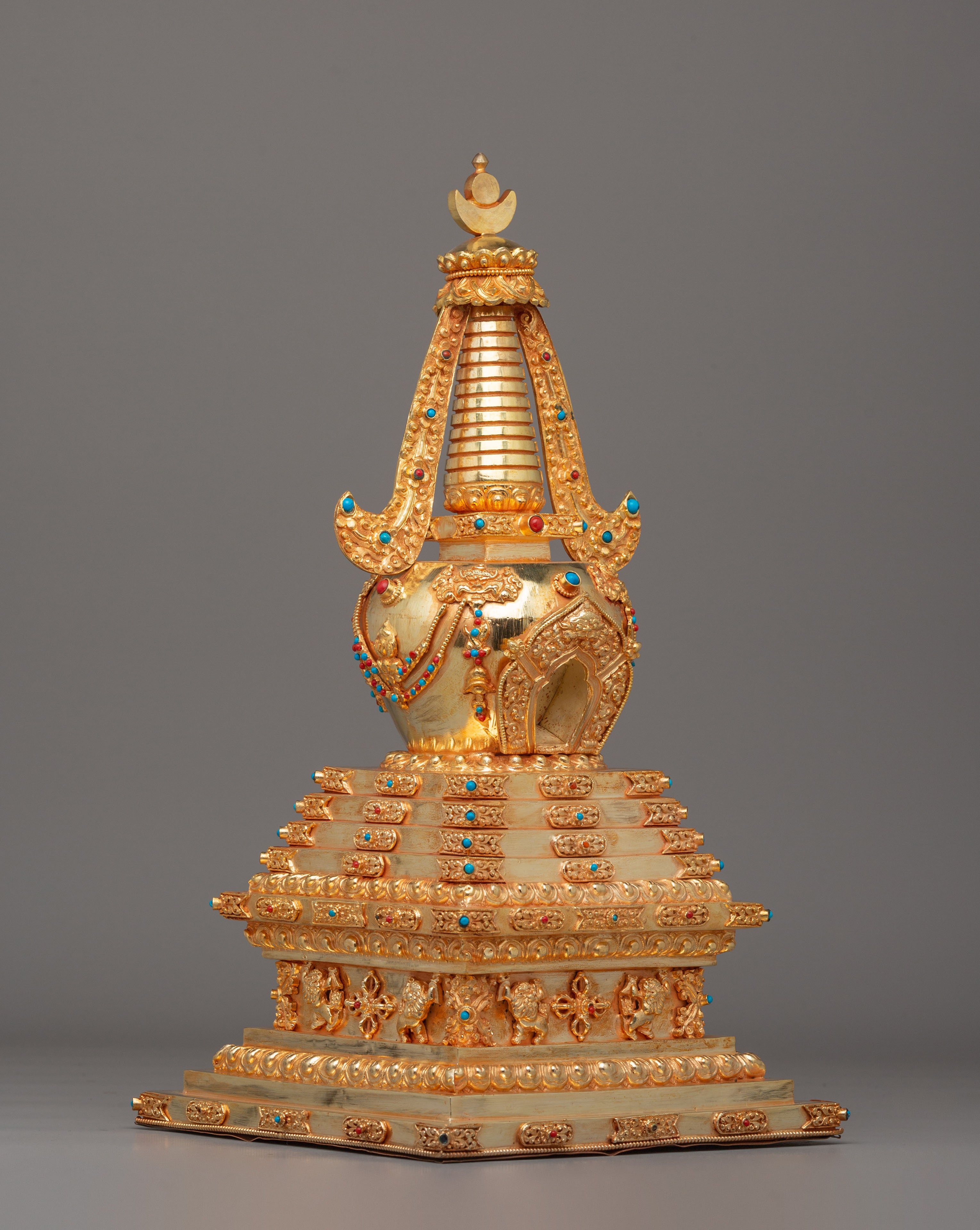 Tibetan Enlightenment Stupa | Handcrafted Buddhist Shrine