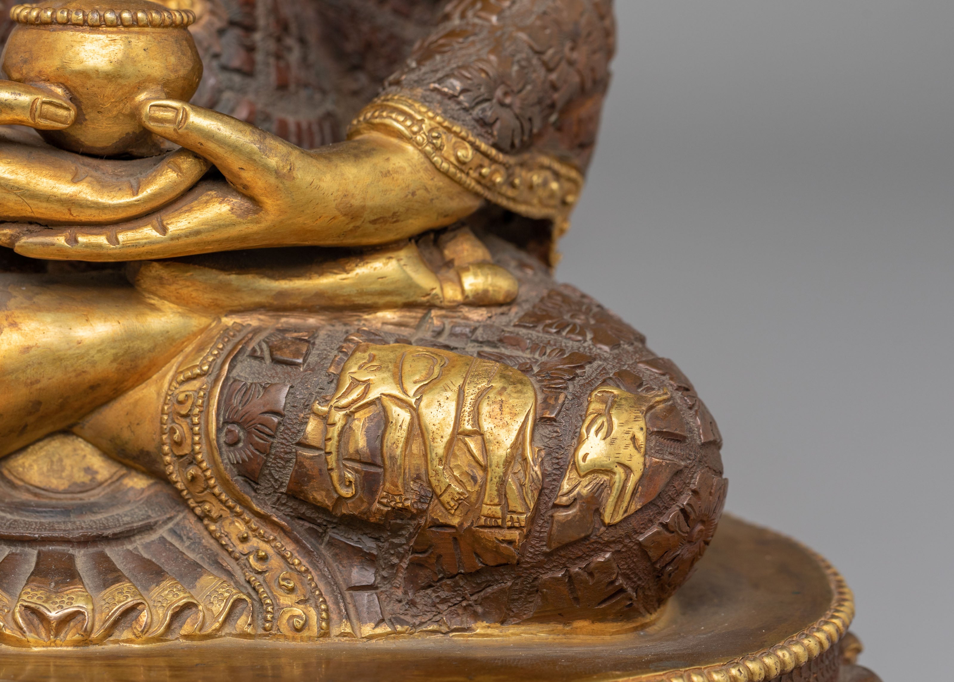 Handcrafted Amitabha Buddha Sculpture | Tibetan Deity Artwork