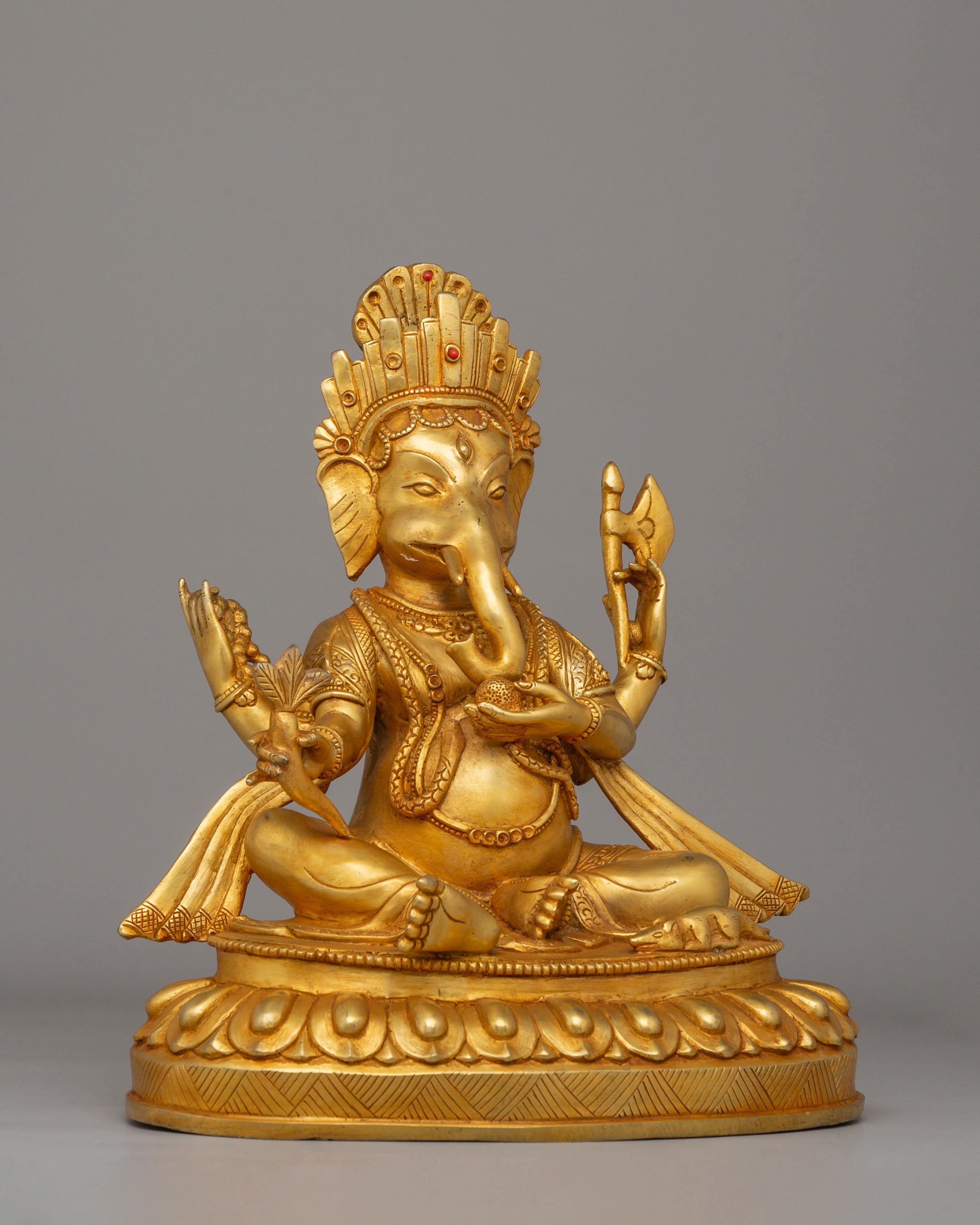 God Ganesh Divine Handcrafted Sculpture | Hindu Elephant God Figurine