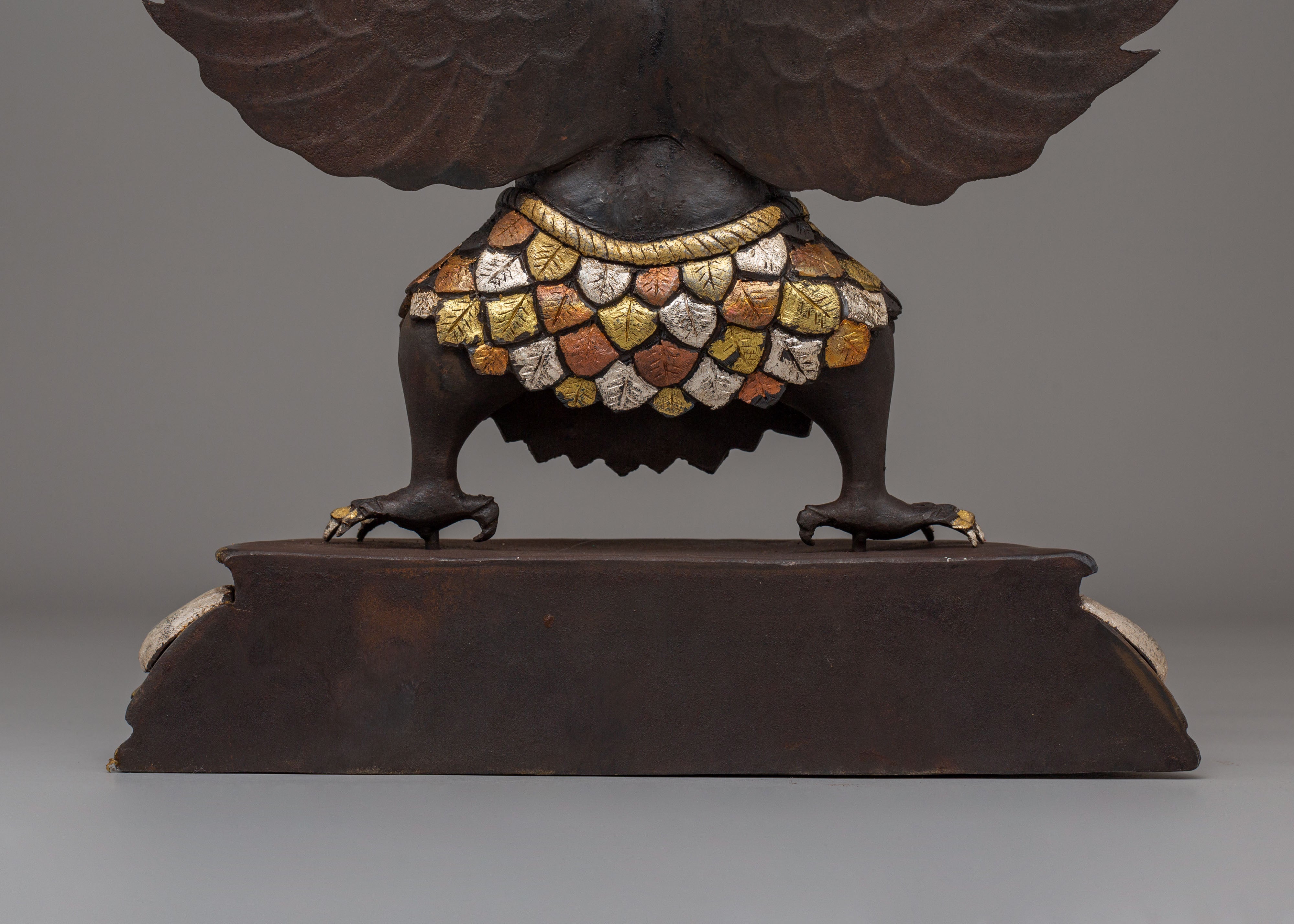 Traditional Garuda Protector Statue | Handcrafted Garuda Sculpture