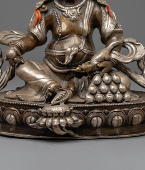 Oxidized Copper Dzambhala Sculpture | Traditional Himalayan Art