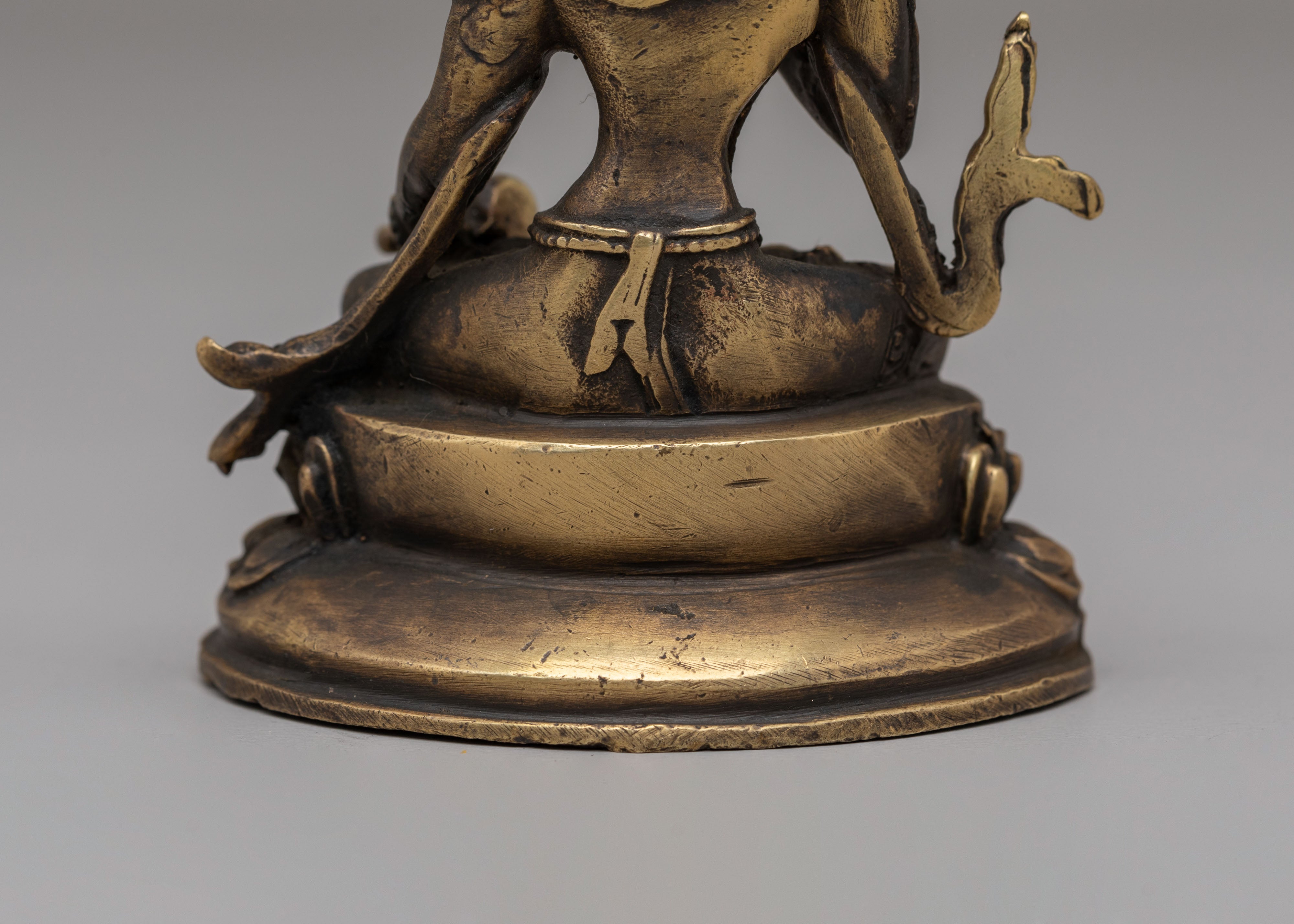 Handcrafted Sacred Vajrasattva Statue | Tibetan Buddhist Purification Deity