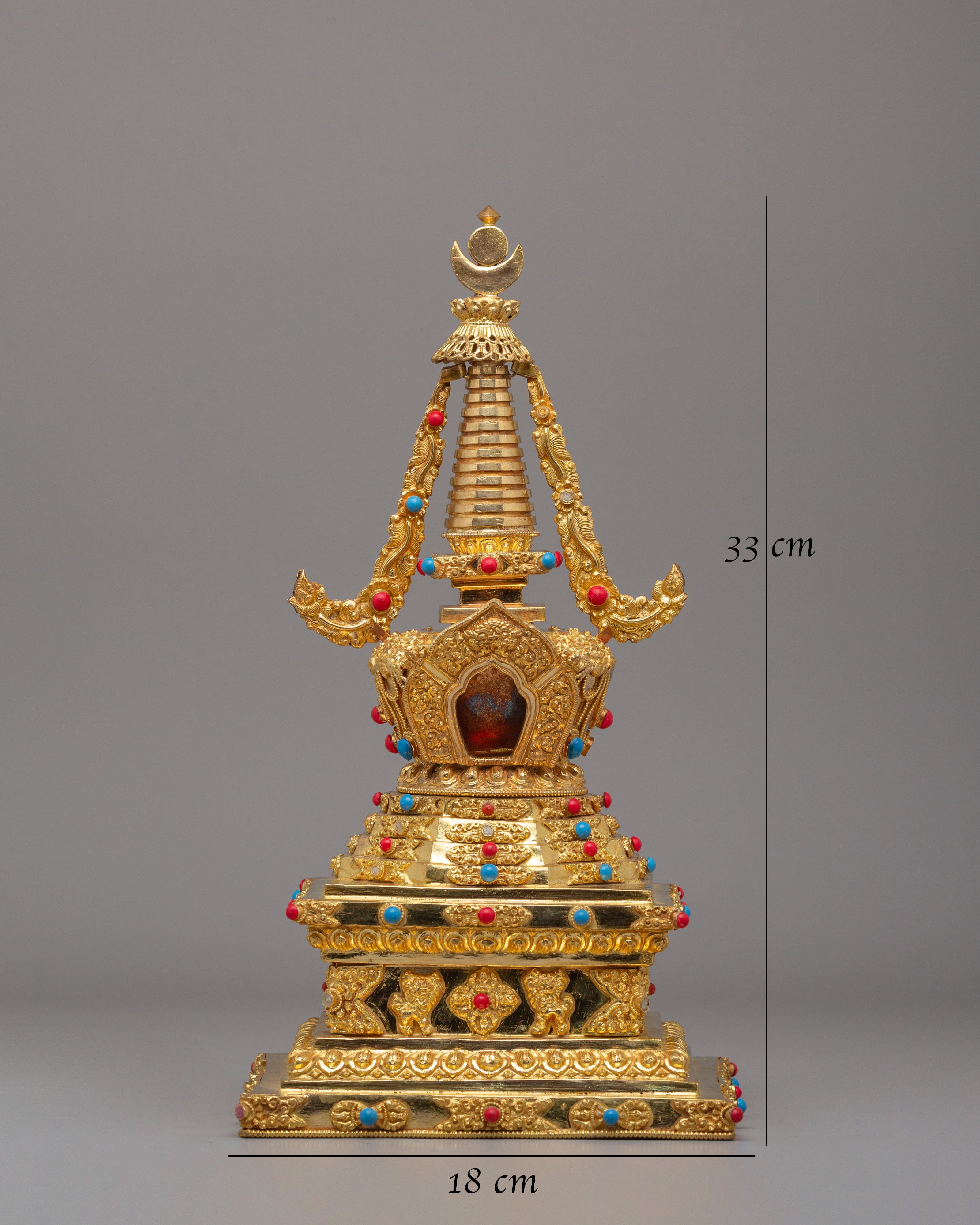Handmade Altar Reconciliation Stupa | Buddhist Spiritual Decor