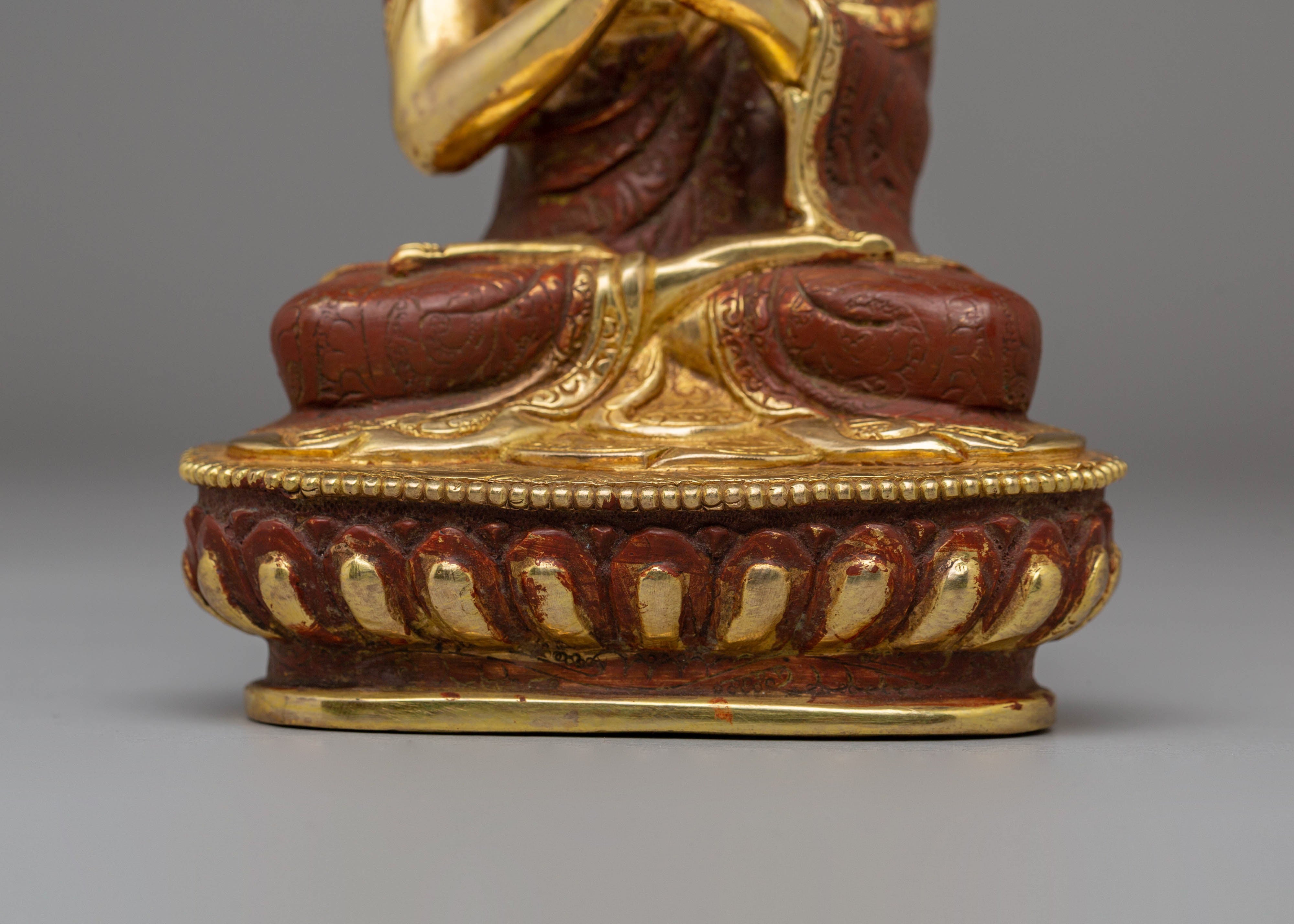 Handcrafted Vairocana Copper Sculpture | Statue for Altar and Meditation