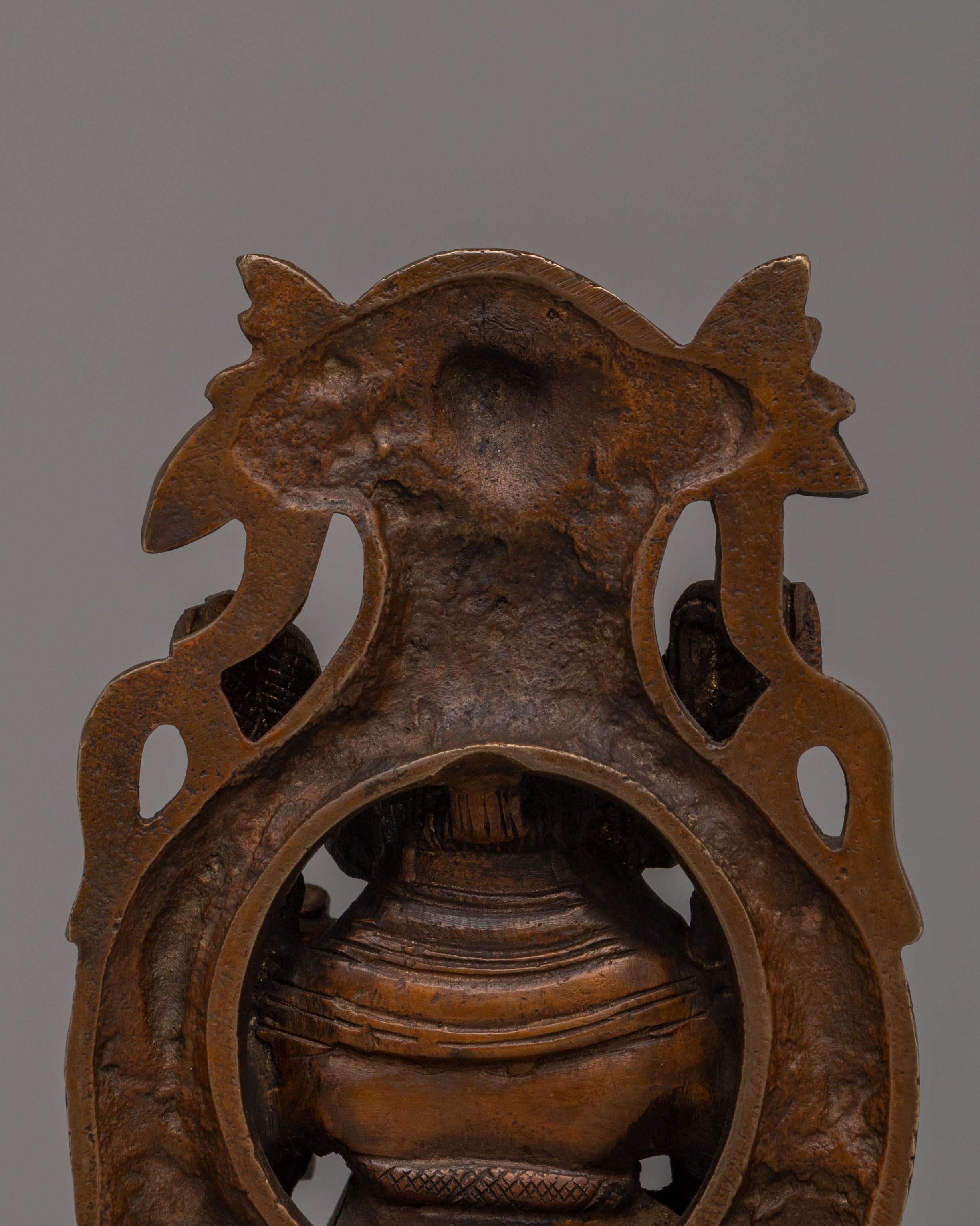 Traditional Handcrafted Ganesha Statue | Oxidized Copper Body
