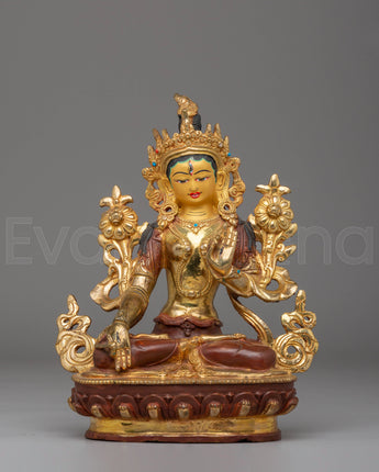 Handmade Statue of White Tara