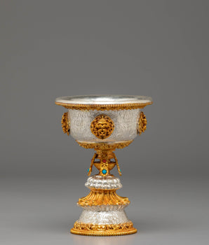 Buddhist ritual butter lamp for prayer