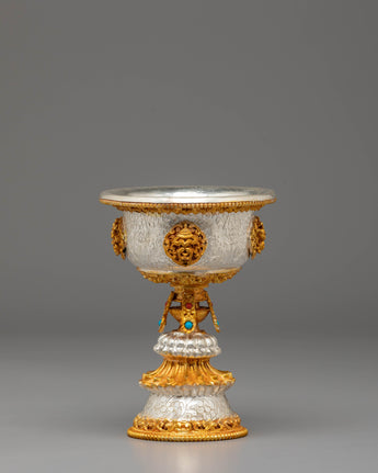 Buddhist ritual butter lamp for prayer