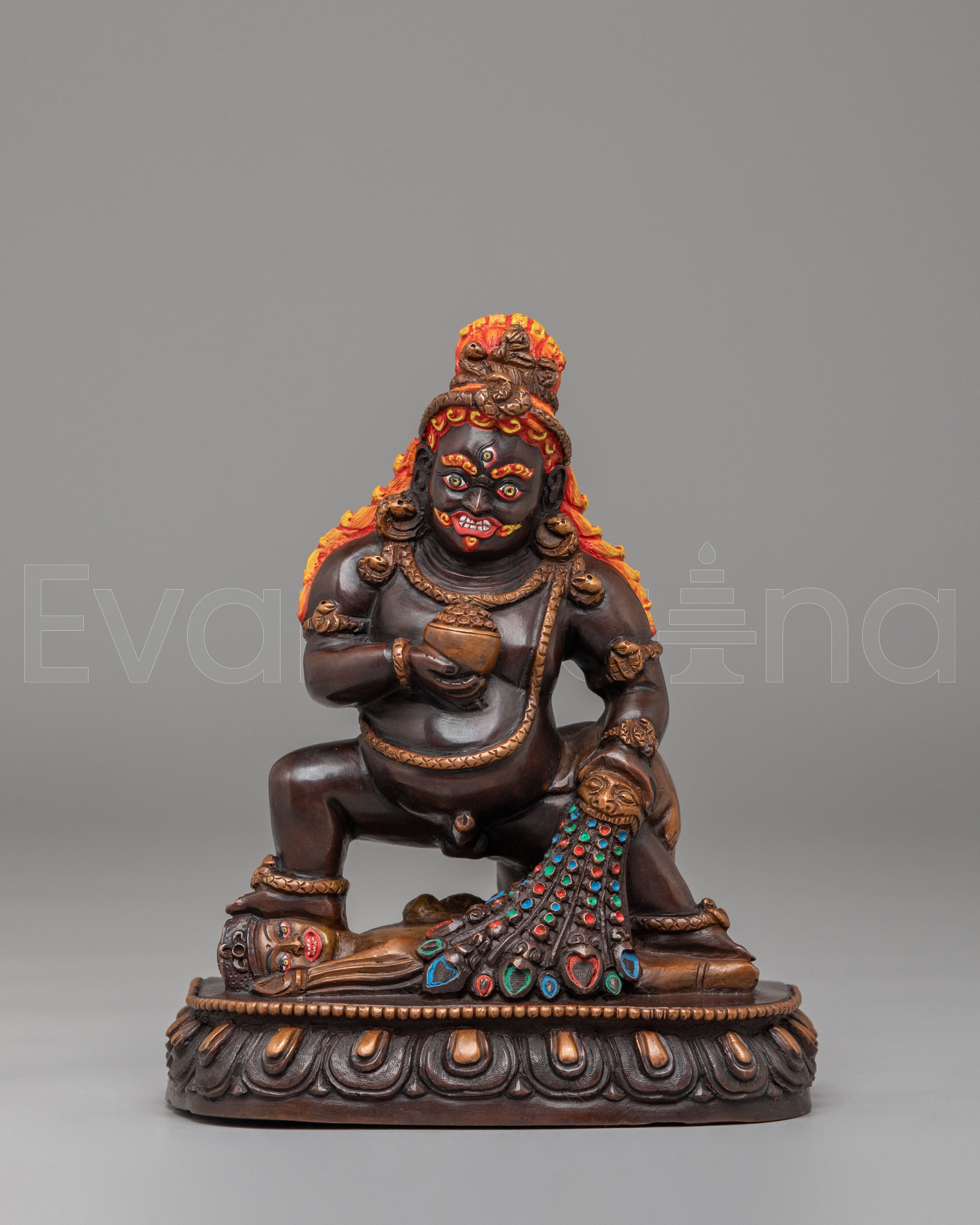Divine Black Dzambhala Statue 