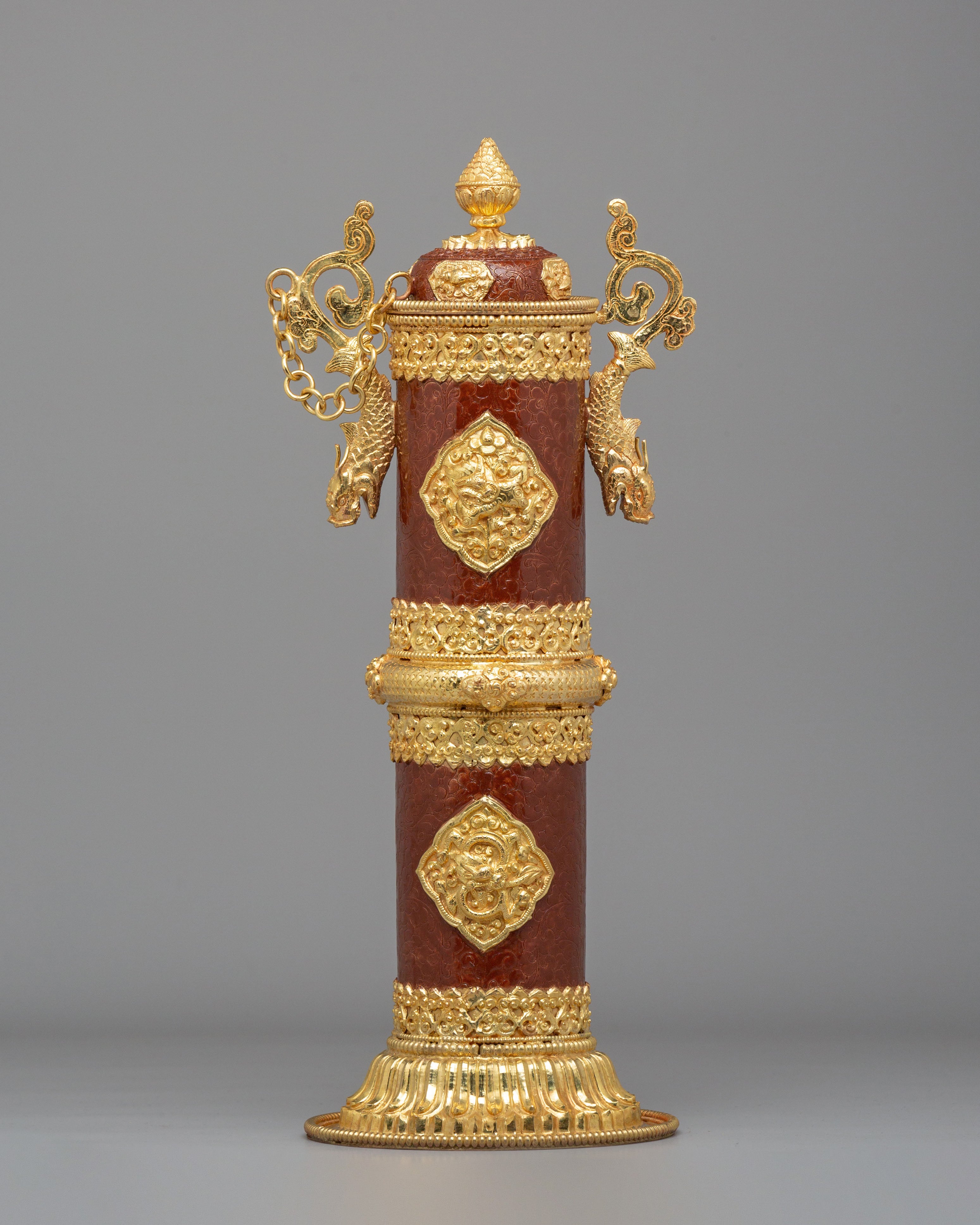 Handmade Incense Holder | Gold-Plated Copper Inense Holder for Altar