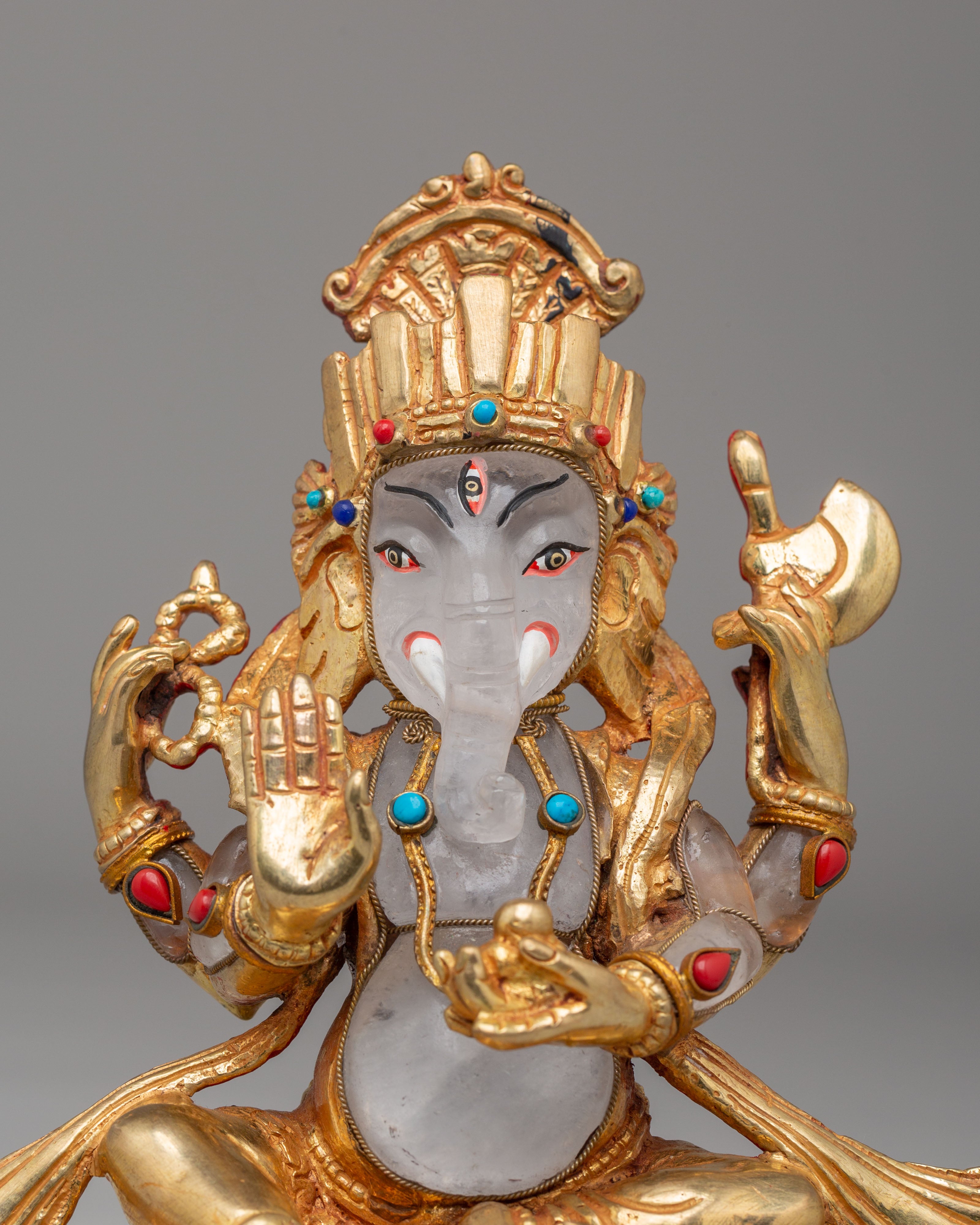 Spiritual Altar Ganesha Statue | Hindu Deity of Wisdom and Prosperity