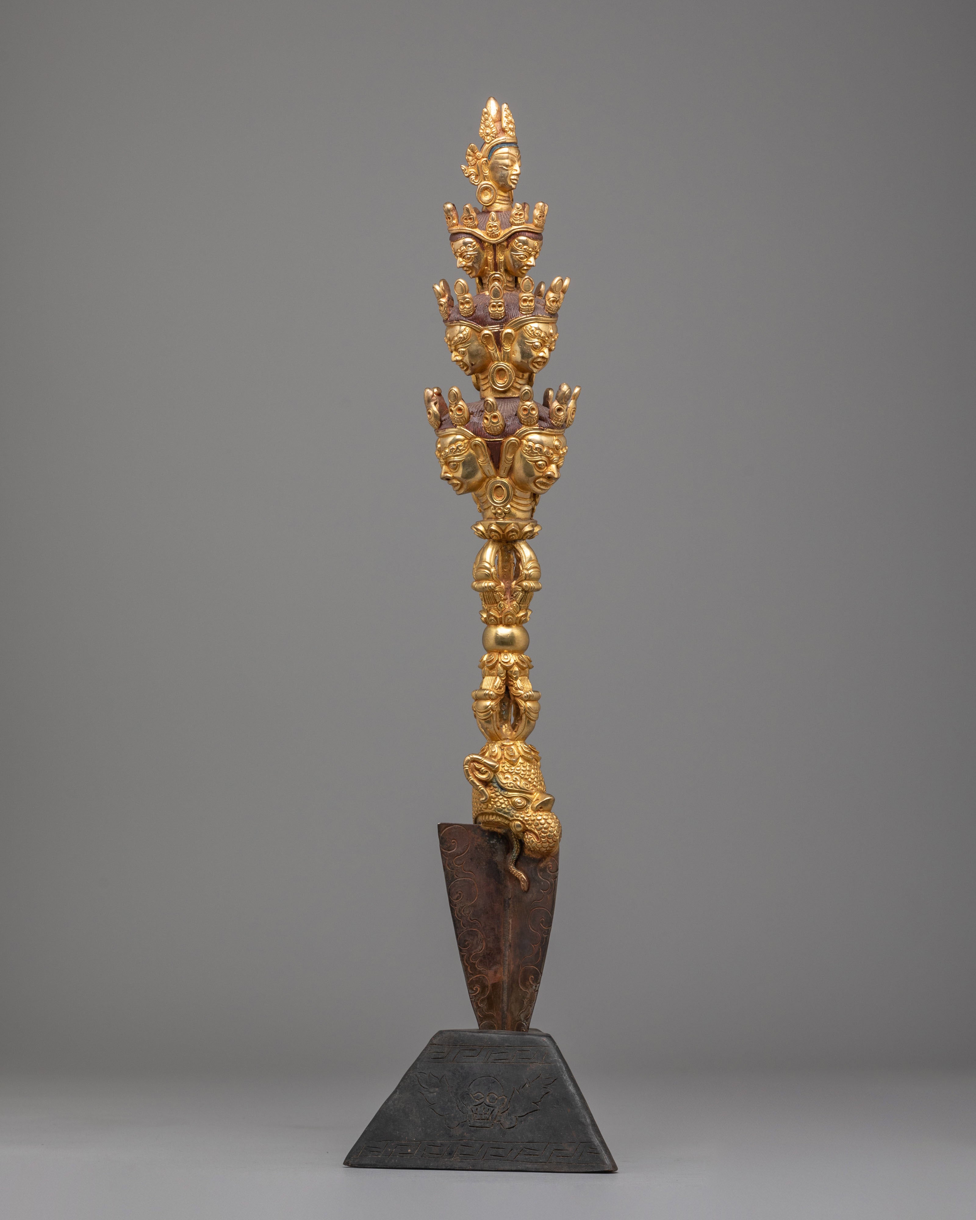 Buddhist Altar Phurba | Sacred Ritual Dagger for Spiritual Ceremonies