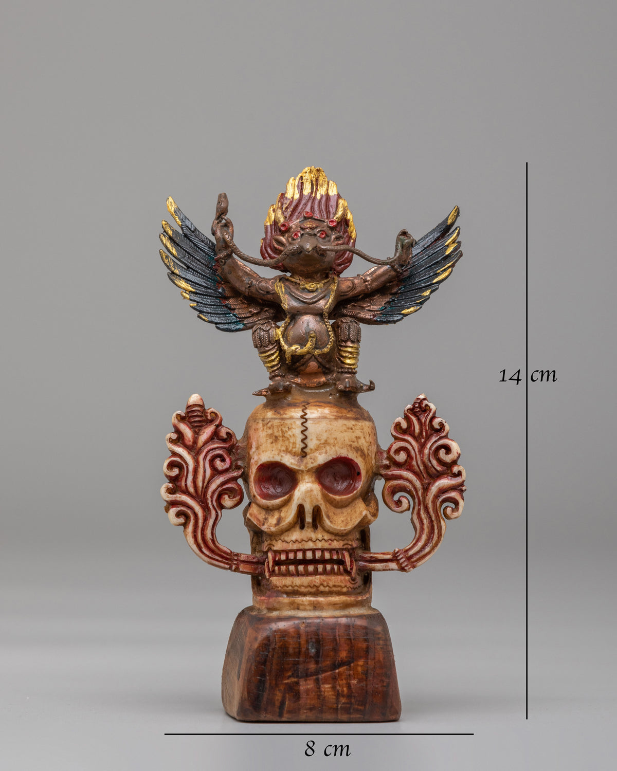 Garuda on Skull Sculpture | Spiritual Home Decoration