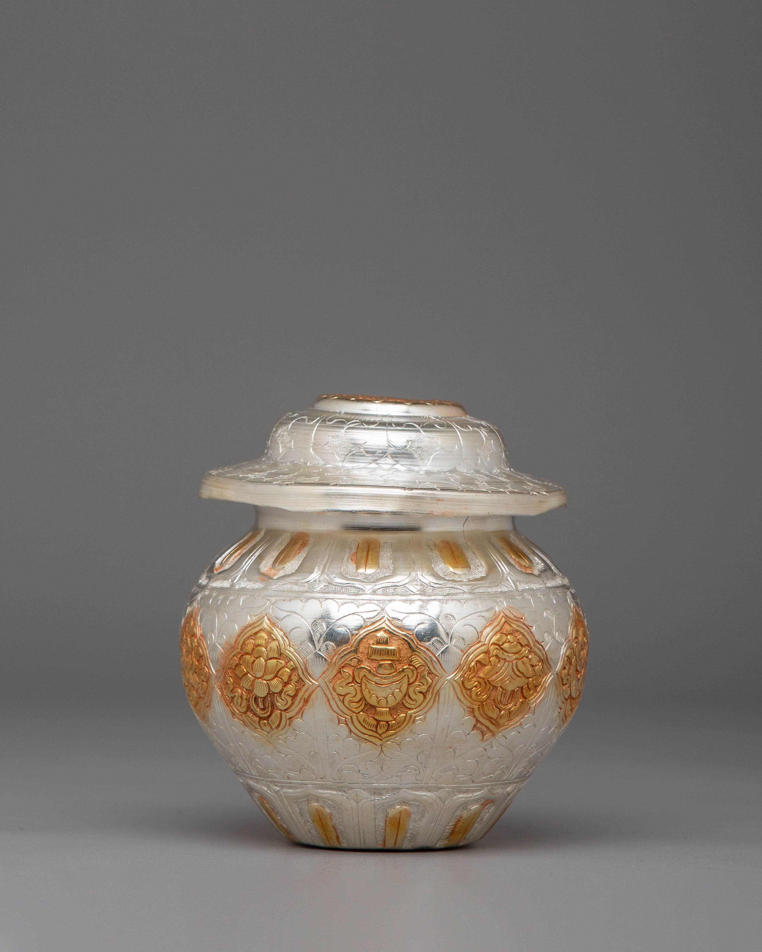 Buddhist Decor Kalasha | Sacred Offering Vessel