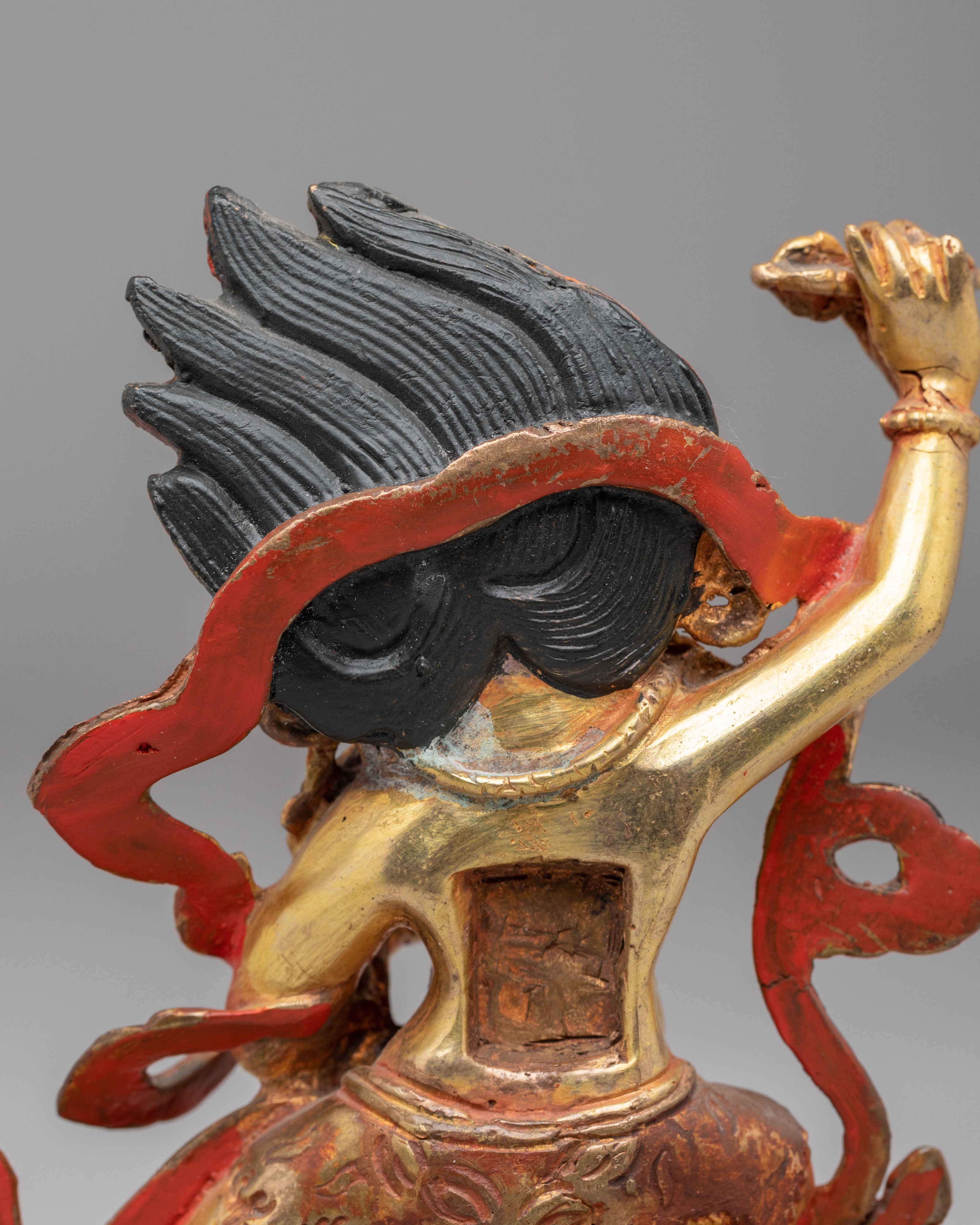 Himalayan Vajrapani Protector Deity Statue | Tibetan Protector Sculpture