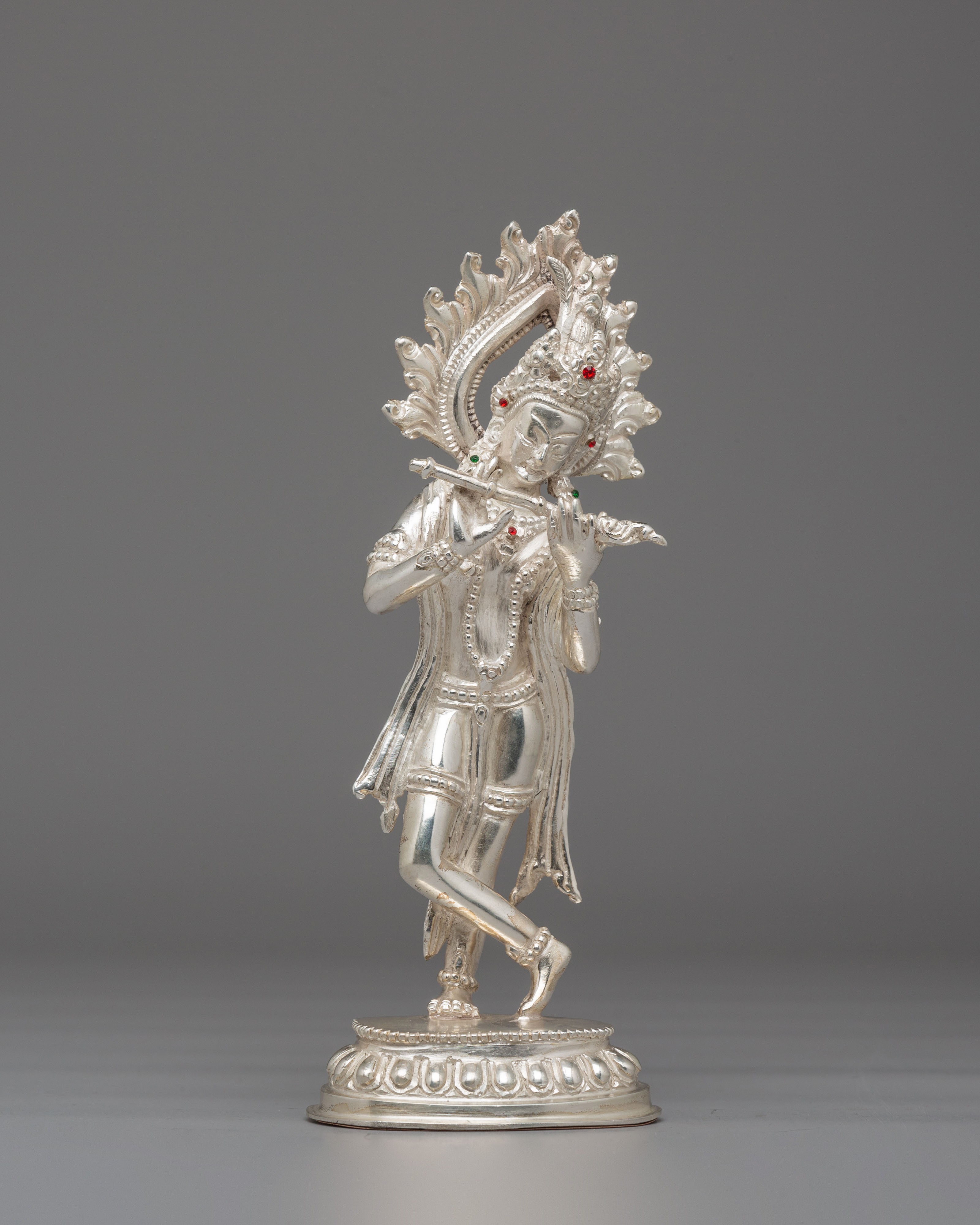 Traditional Radha Krishna Statue | Hindu Deity Figurine