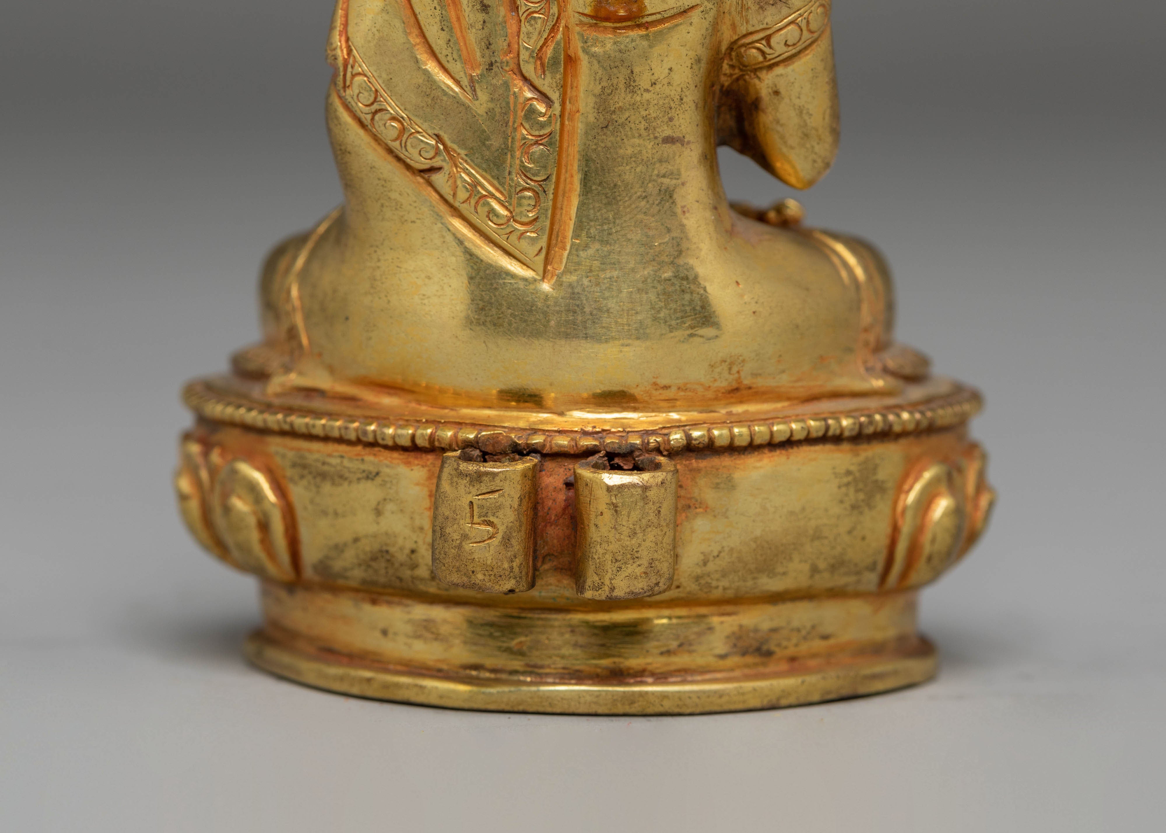 Handmade Vairocana Buddha Handcrafted Statue | Tibetan Enlightenment Art