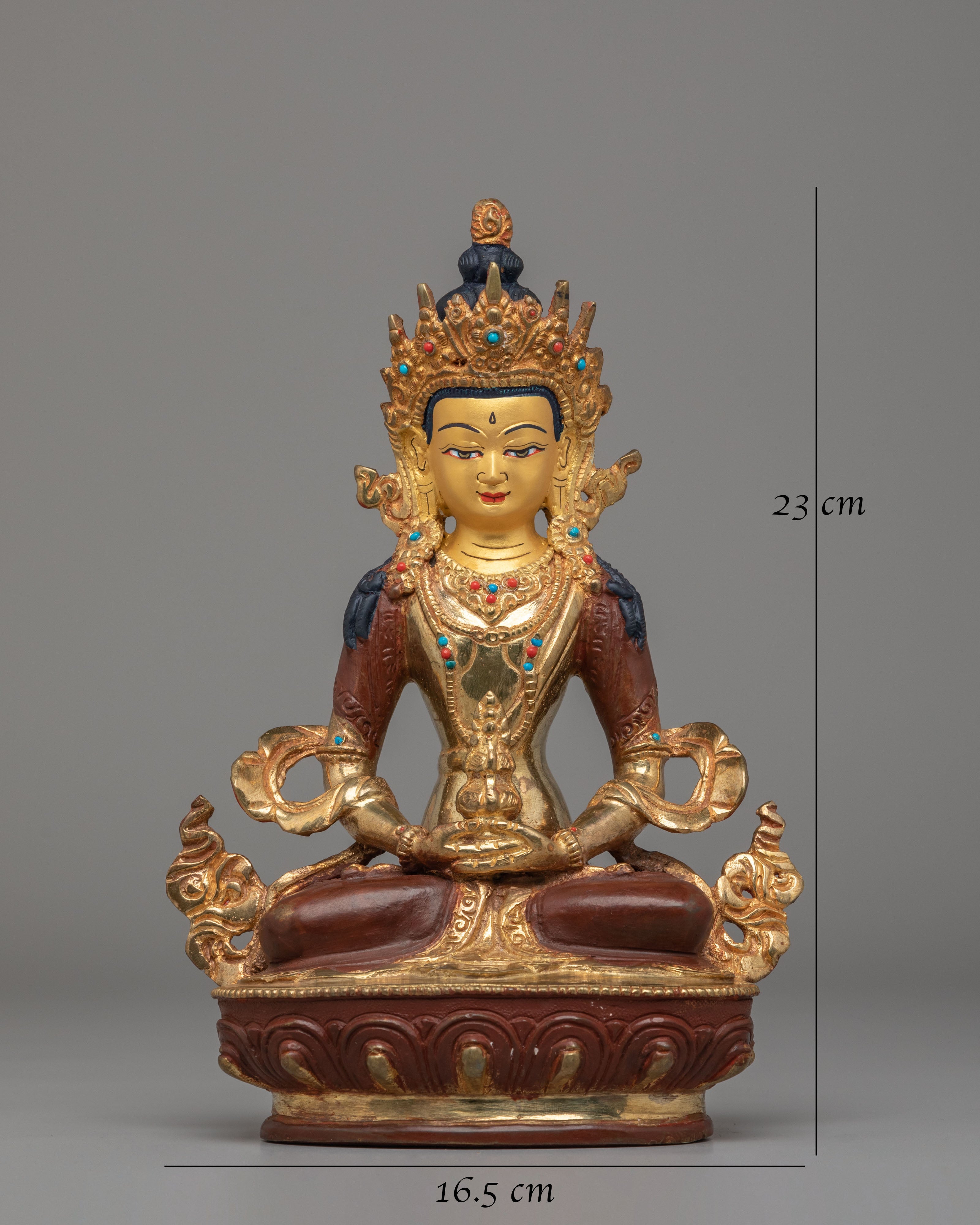 Handmade Amitayus Deity Statue | Buddhist Statue