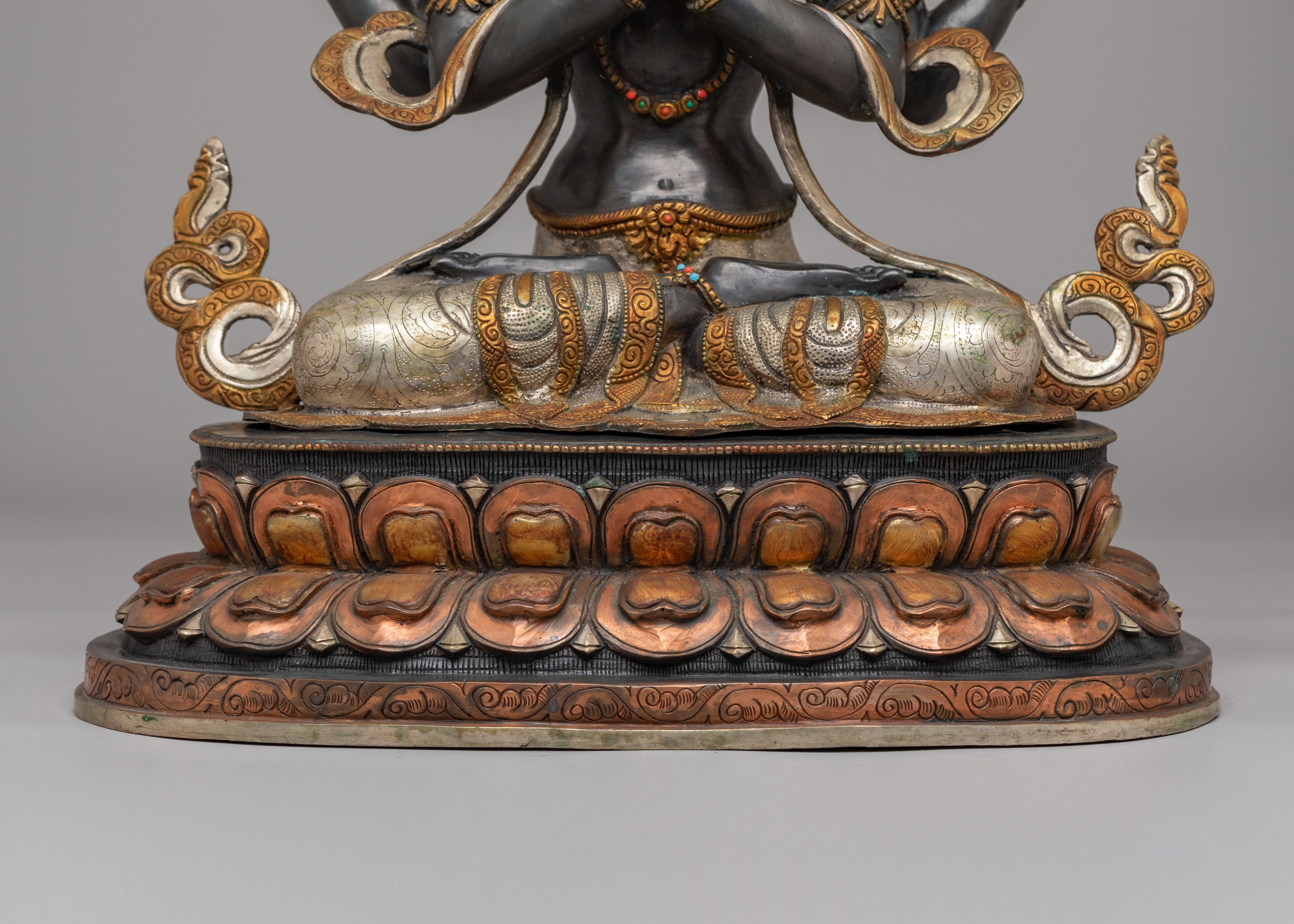Four-Armed Compassion Buddha Sculpture | Divine Artwork for Spiritual Enlightenment