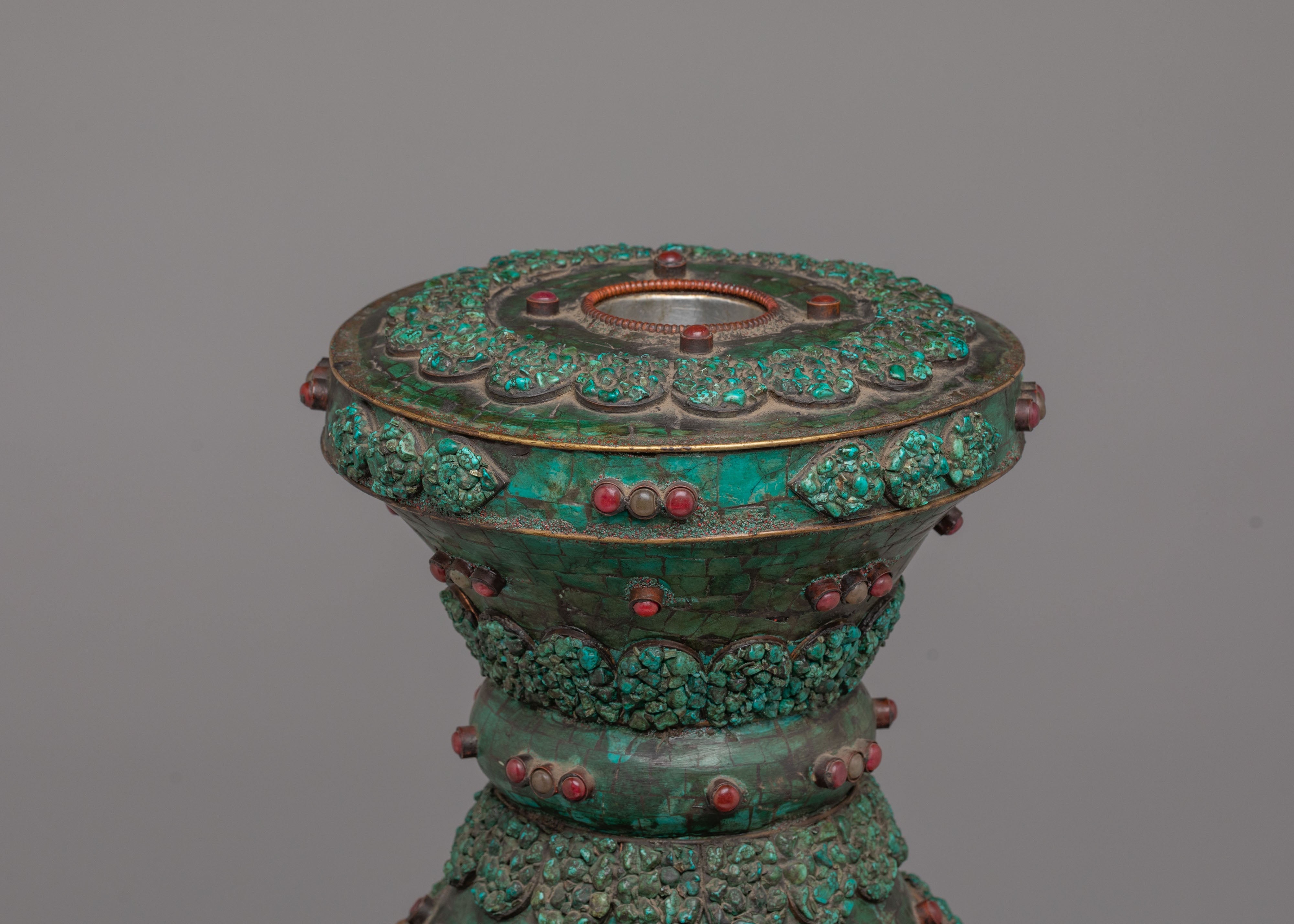 Decorative Flower Vase for Decor | Traditional Tibetan Flower Pot