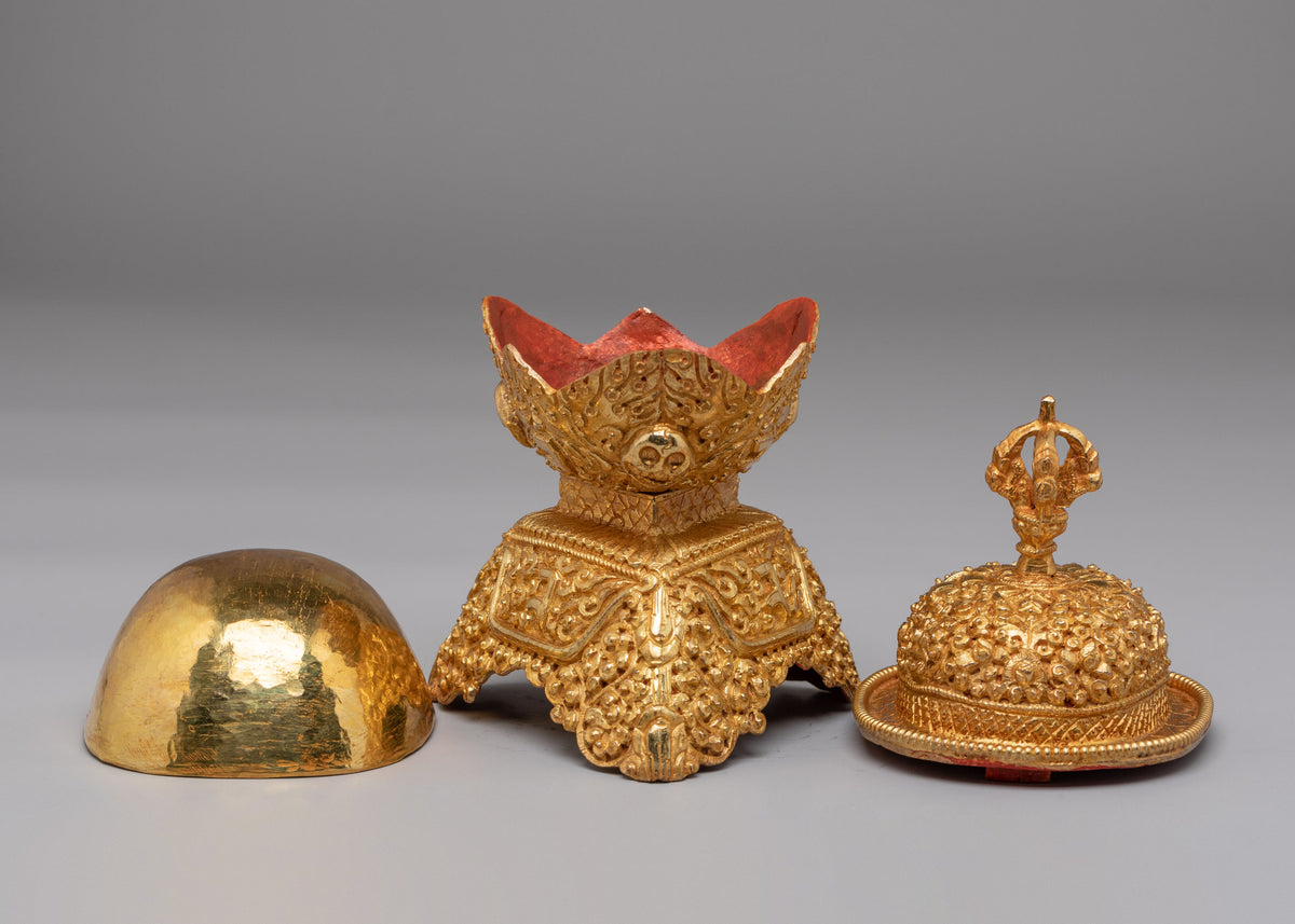 Himalayan Buddhist Kapala Set | Skull Cups for Ritual Use