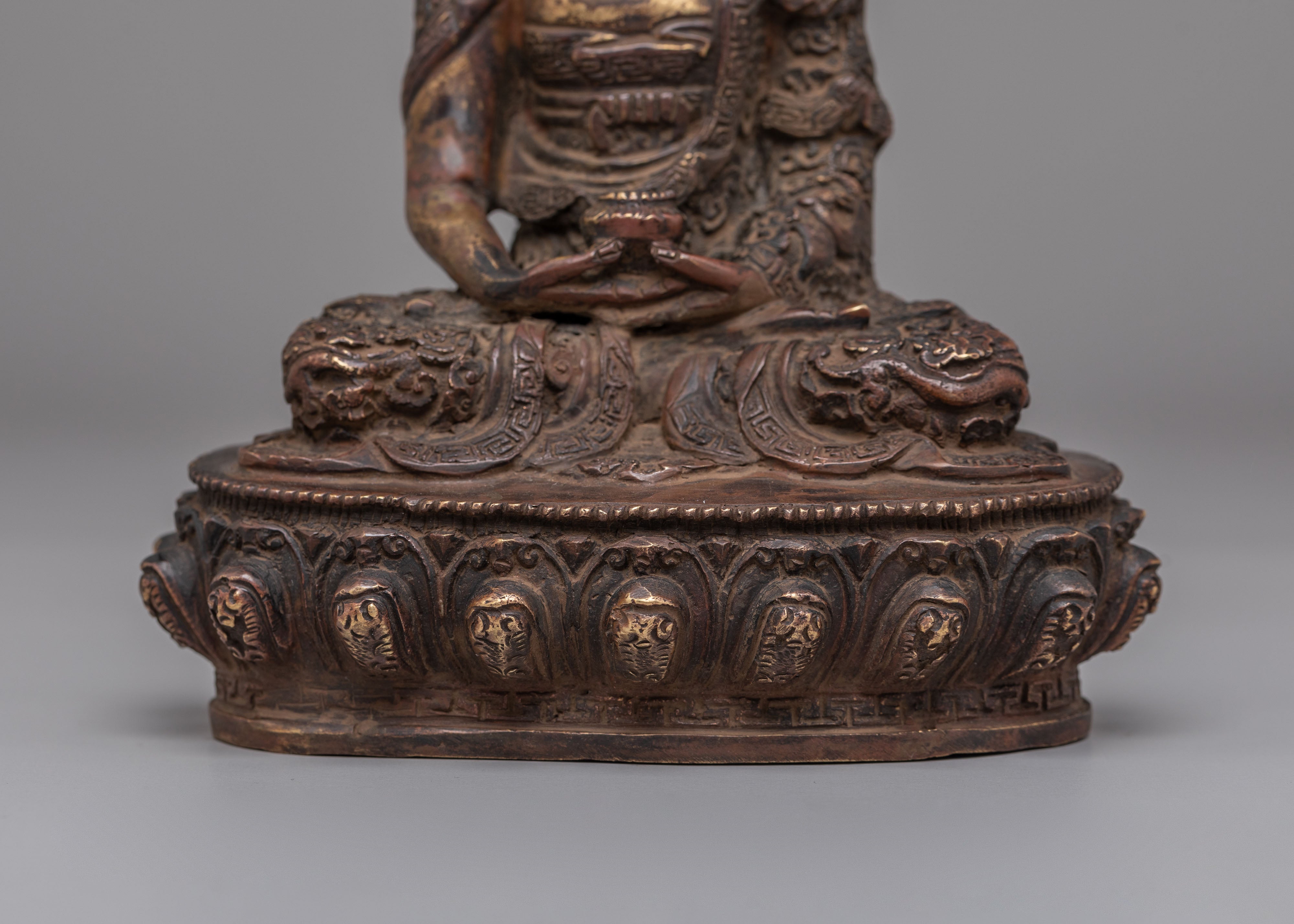 Amitabha Buddha Altar Statue | Handcrafted Brass Sculpture for Meditation & Blessings