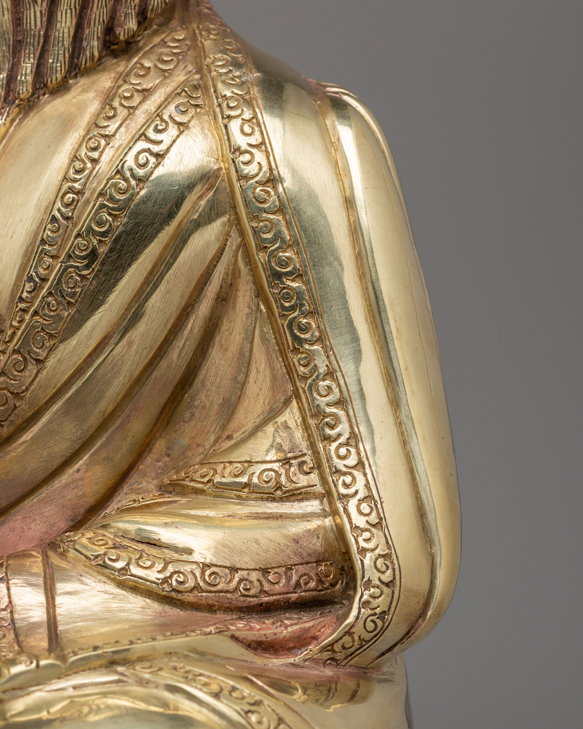 Handcrafted Tibetan Guru Shapdum Statue | Spiritual Enlightenment Decor