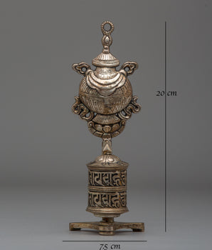 Scared Handmade Prayer Wheel | Tibetan Buddhist Meditation Tool