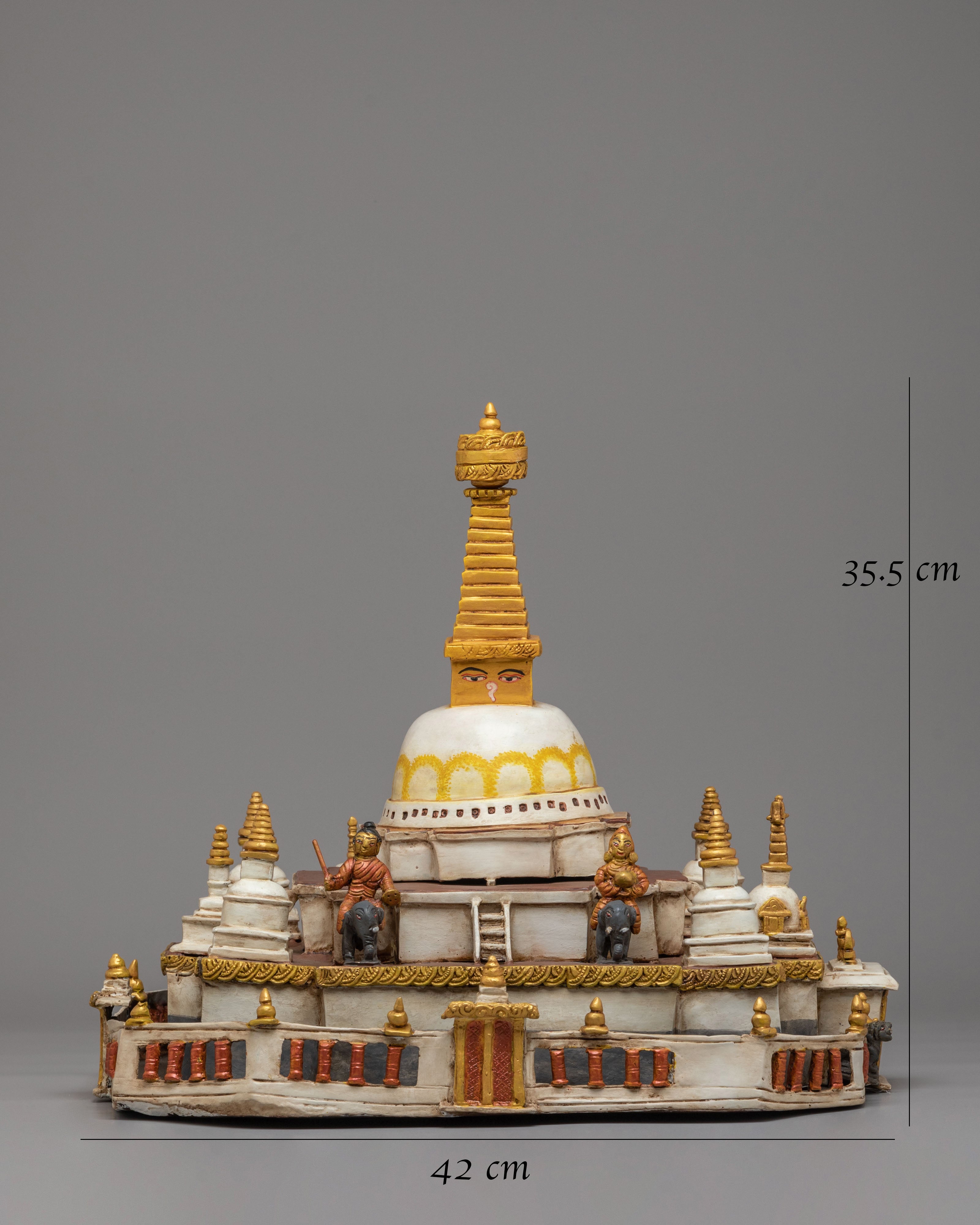 Handcrafted Himalayan Stupa Sculpture | Sacred Buddhist Art for Meditation