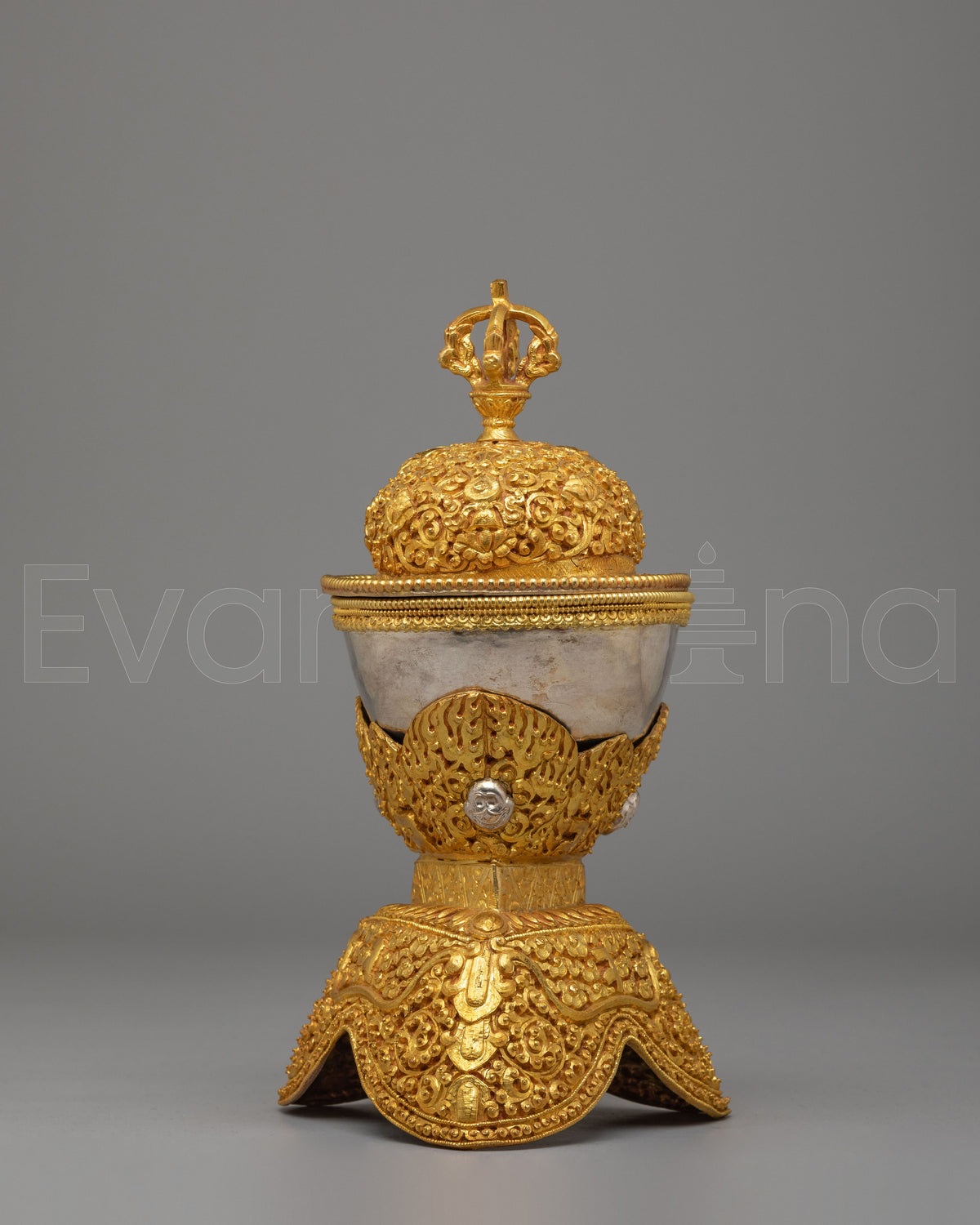 Gold and Silver Plated Kapala