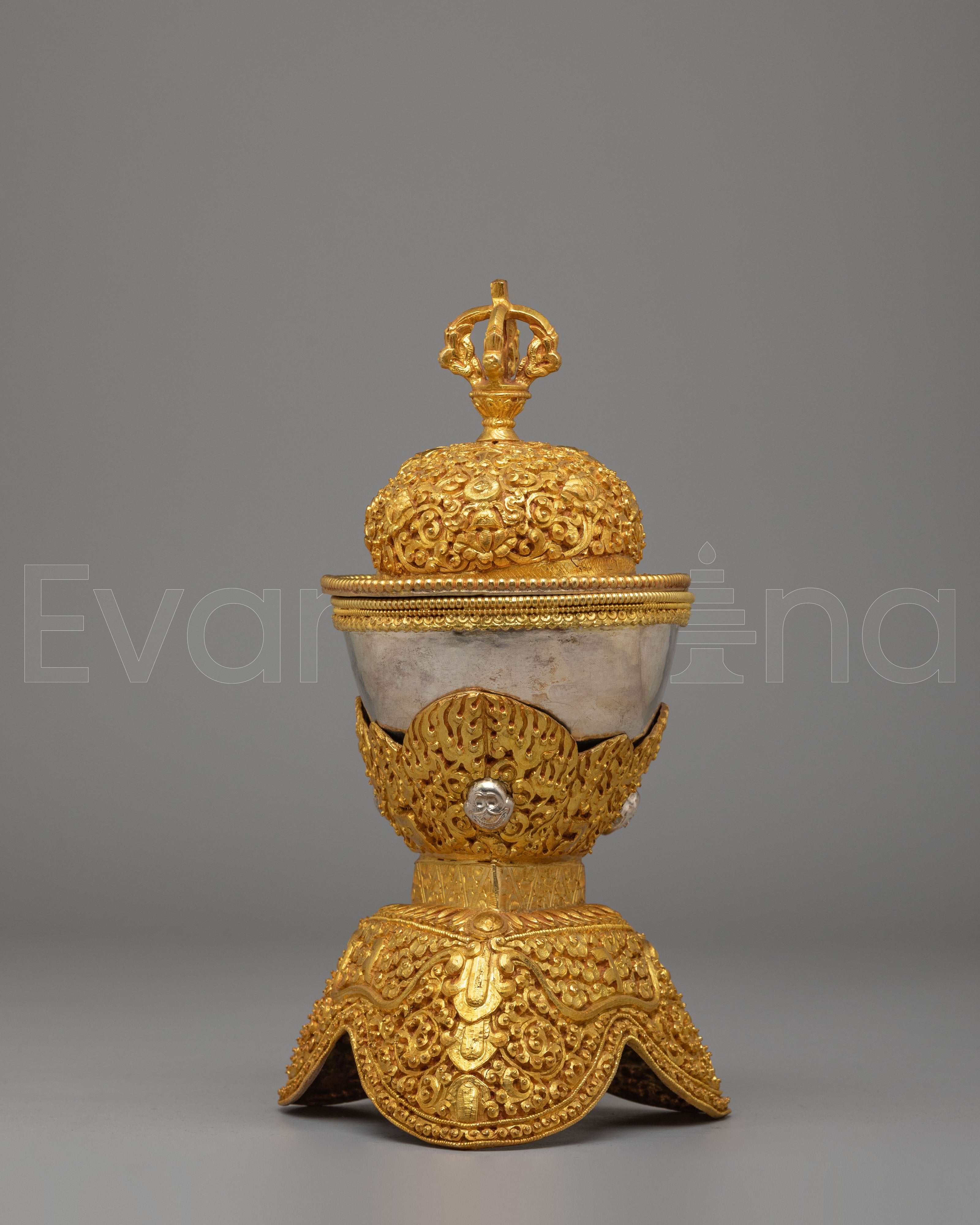 Gold and Silver Plated Kapala