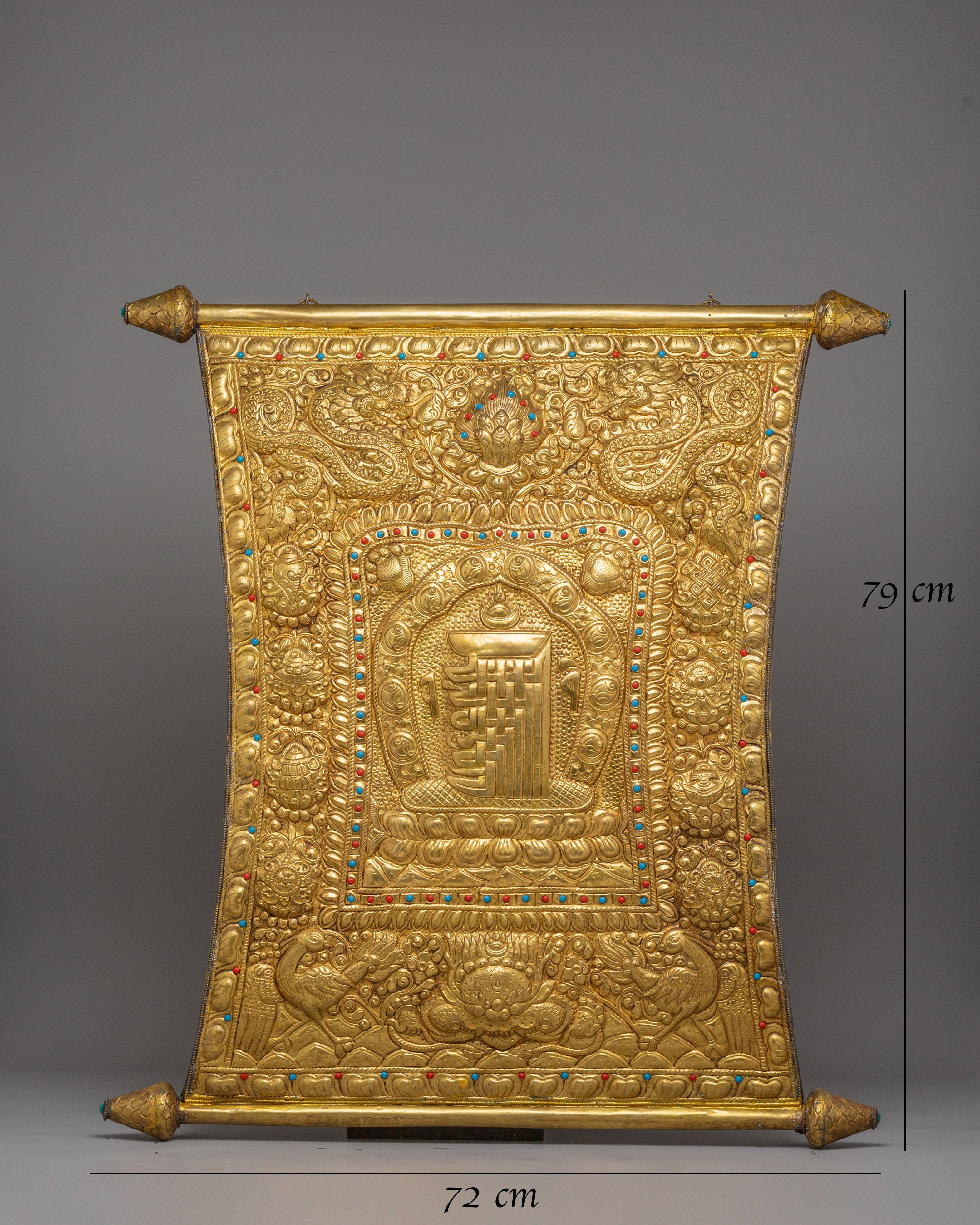 Kalachakra Metal Wall Hanging | Tibetan Buddhist Symbol