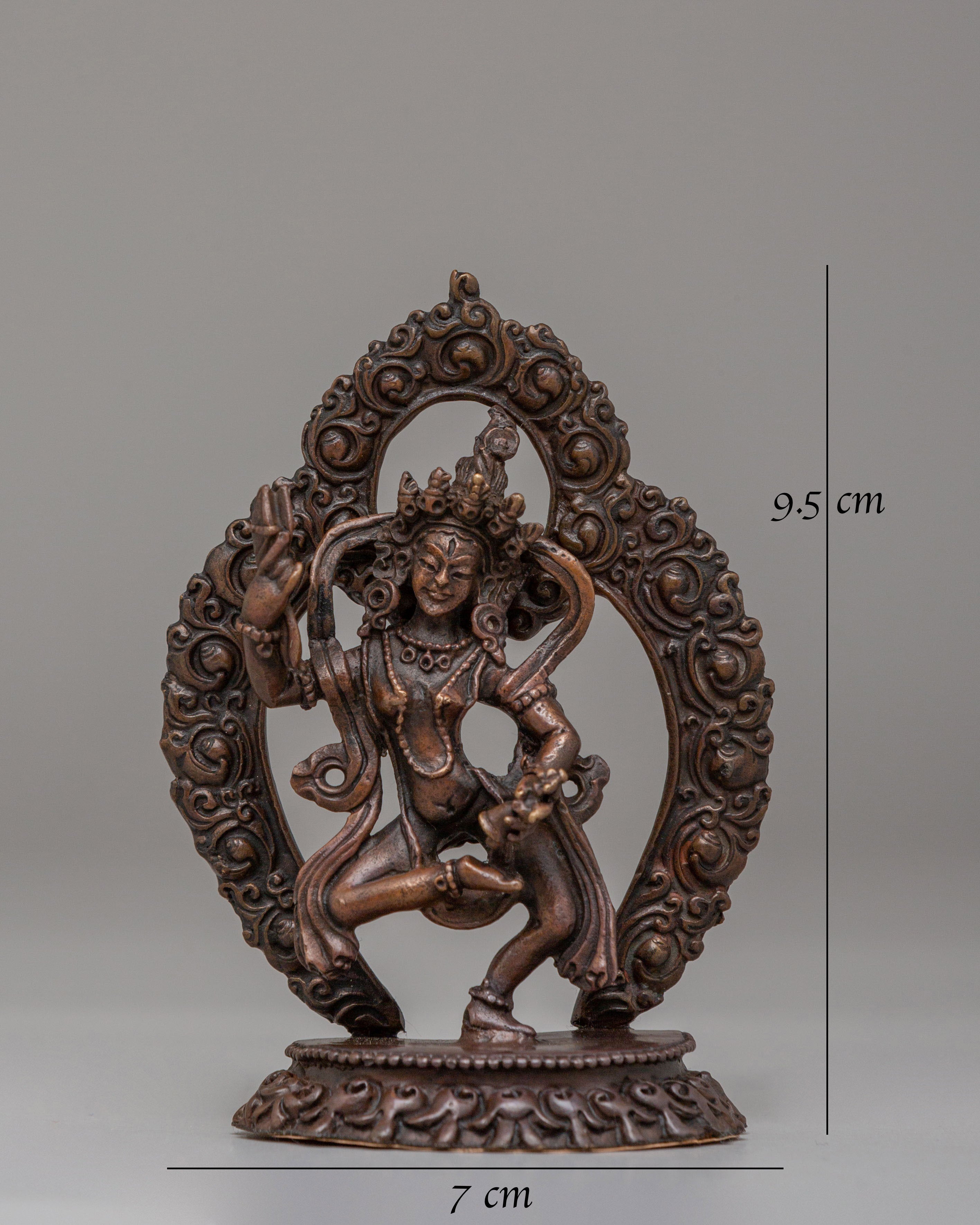 Traditional Machig Labdron Statue | Oxidized Copper Tibetan Sculpture