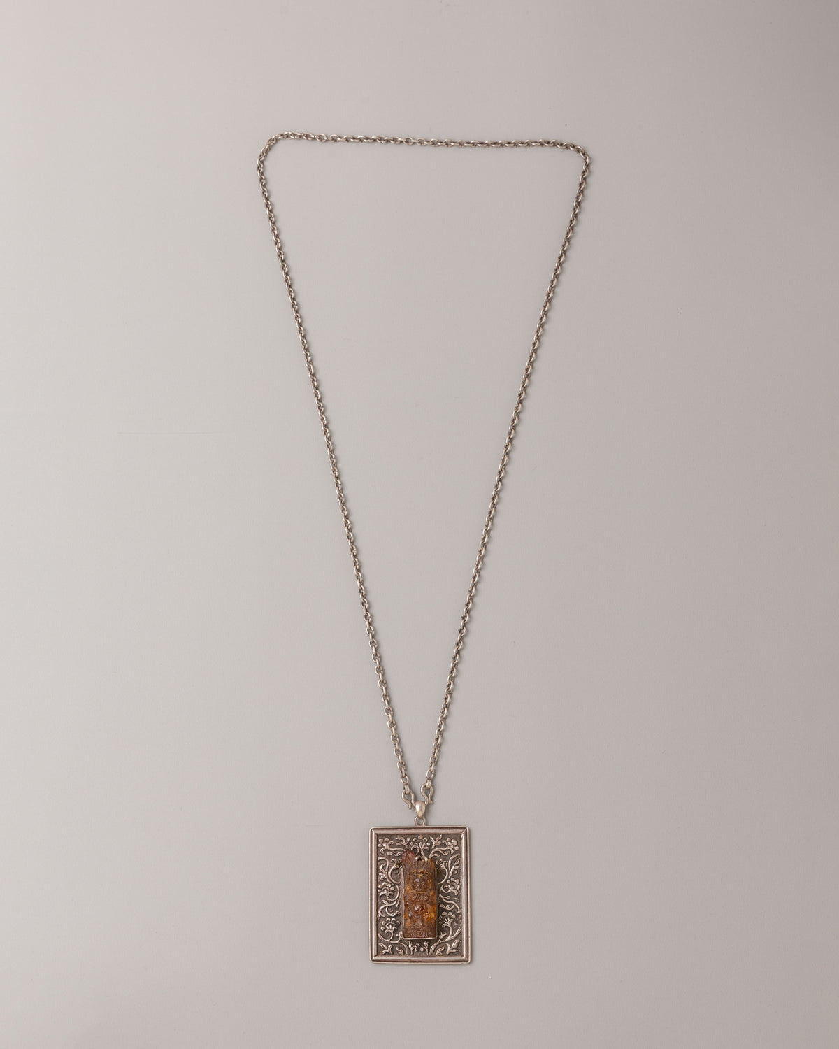Handmade Spiritual Locket | Pure Silver Devotional Pendant